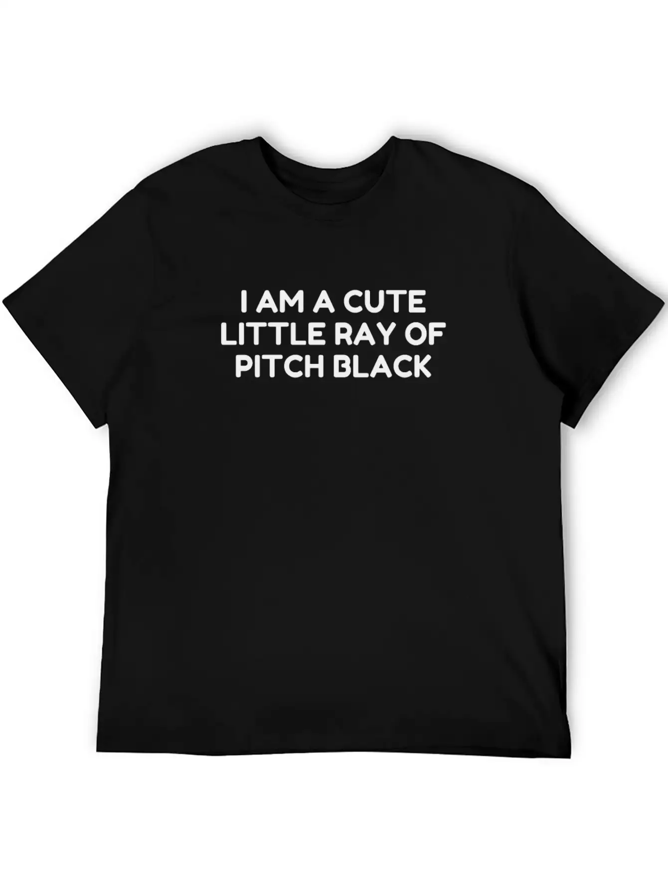 I Am A Cute Little Ray Of Pitch Black Essential Unisex Summer Tee – Soft Cotton Casual Fit