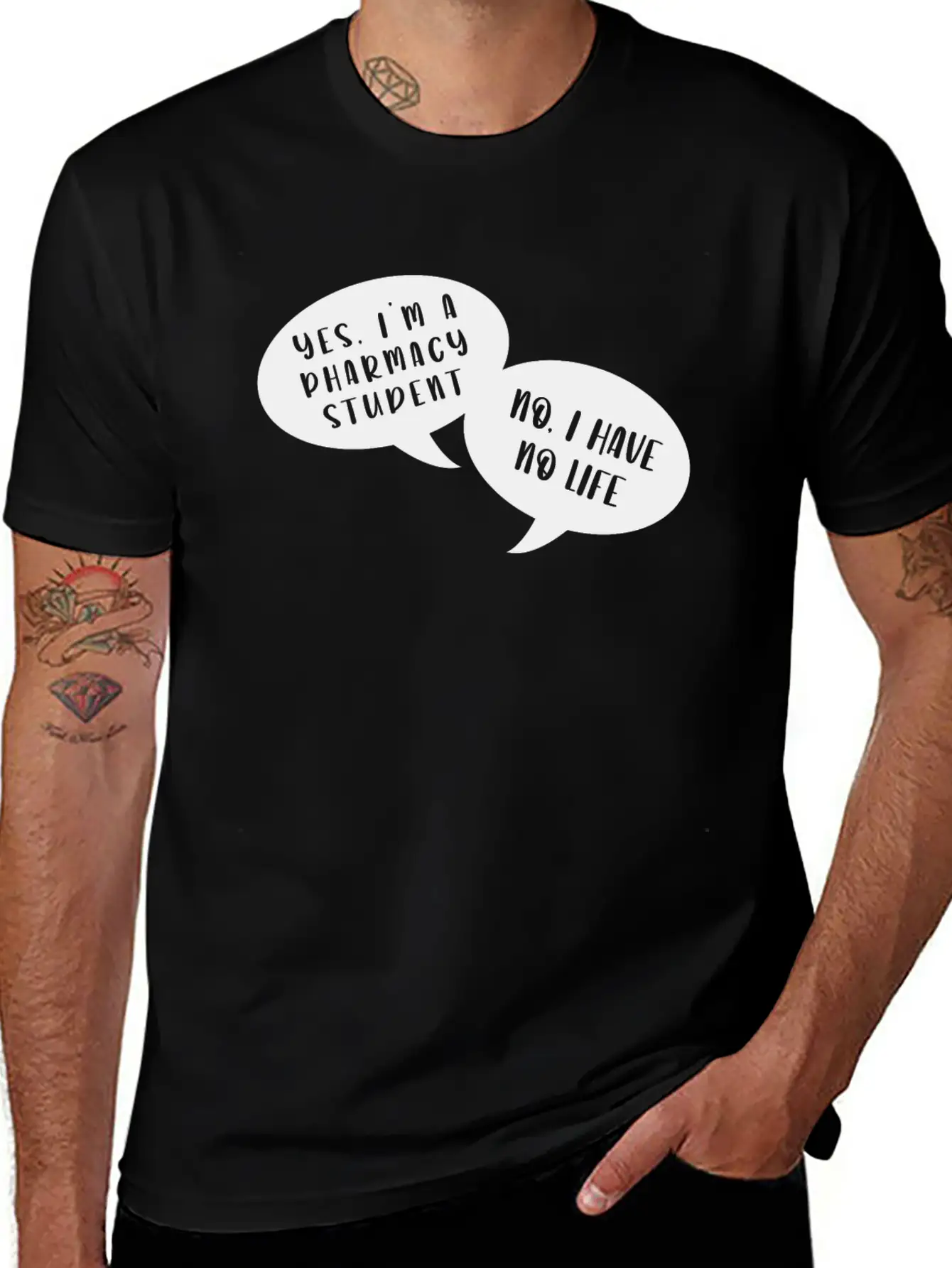 I Am A Pharmacy Student I Have No Life Unisex Short Sleeve Soft Cotton T-Shirt – Casual Everyday Wear
