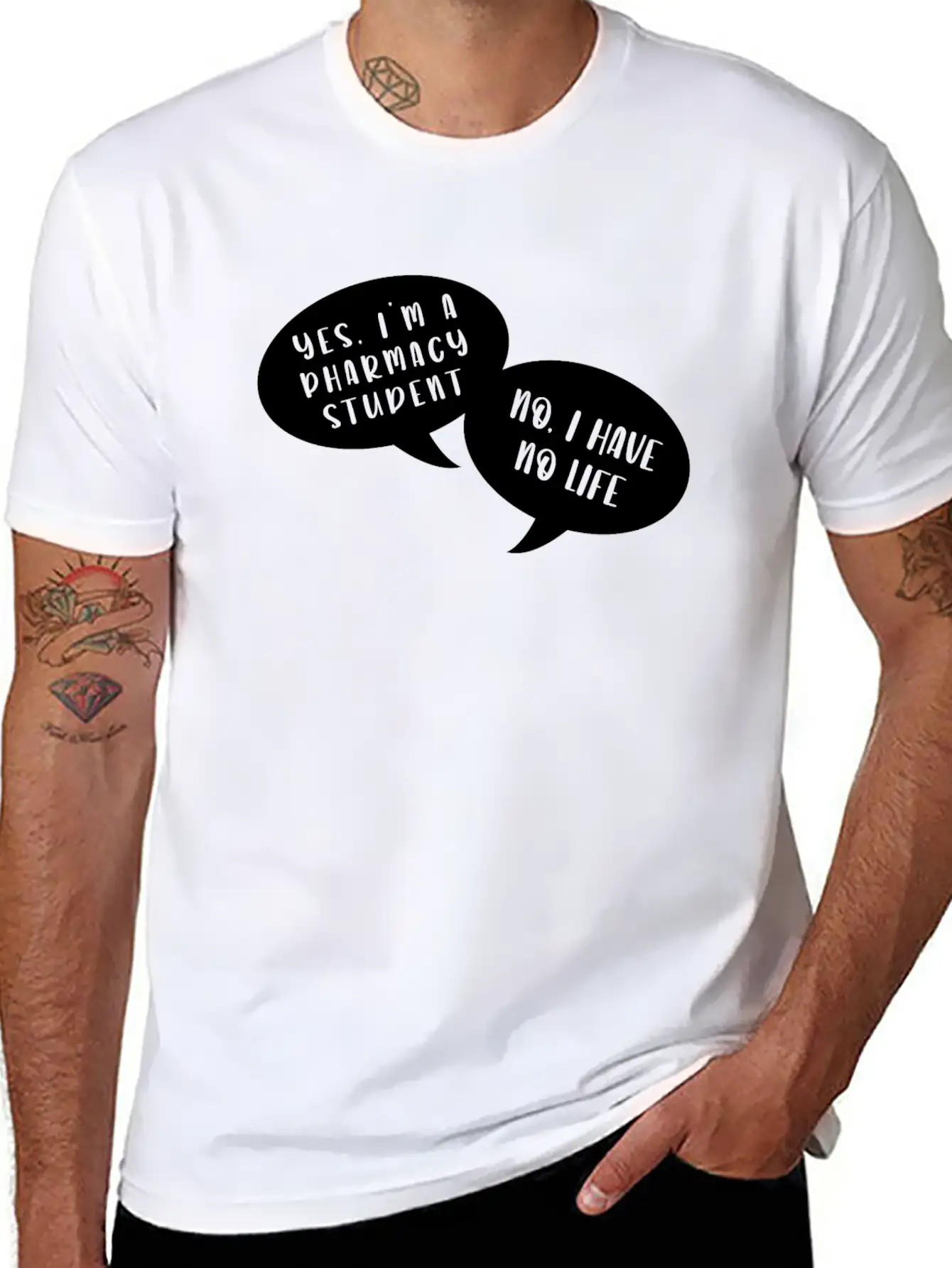 I Am A Pharmacy Student I Have No Life Unisex Short Sleeve Soft Cotton T-Shirt – Casual Everyday Wear