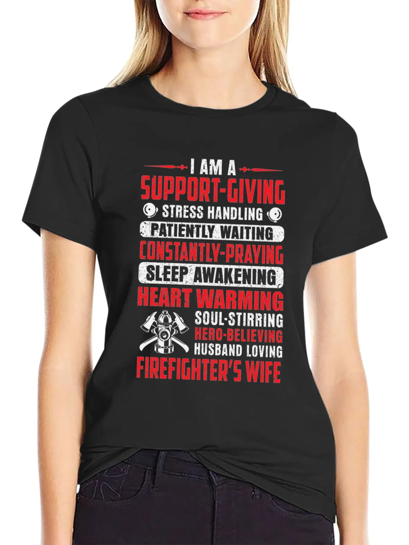 I Am A Support Giving Stress Handling Patiantly Timeless Short Sleeve Tee – Comfy And Minimalist Design