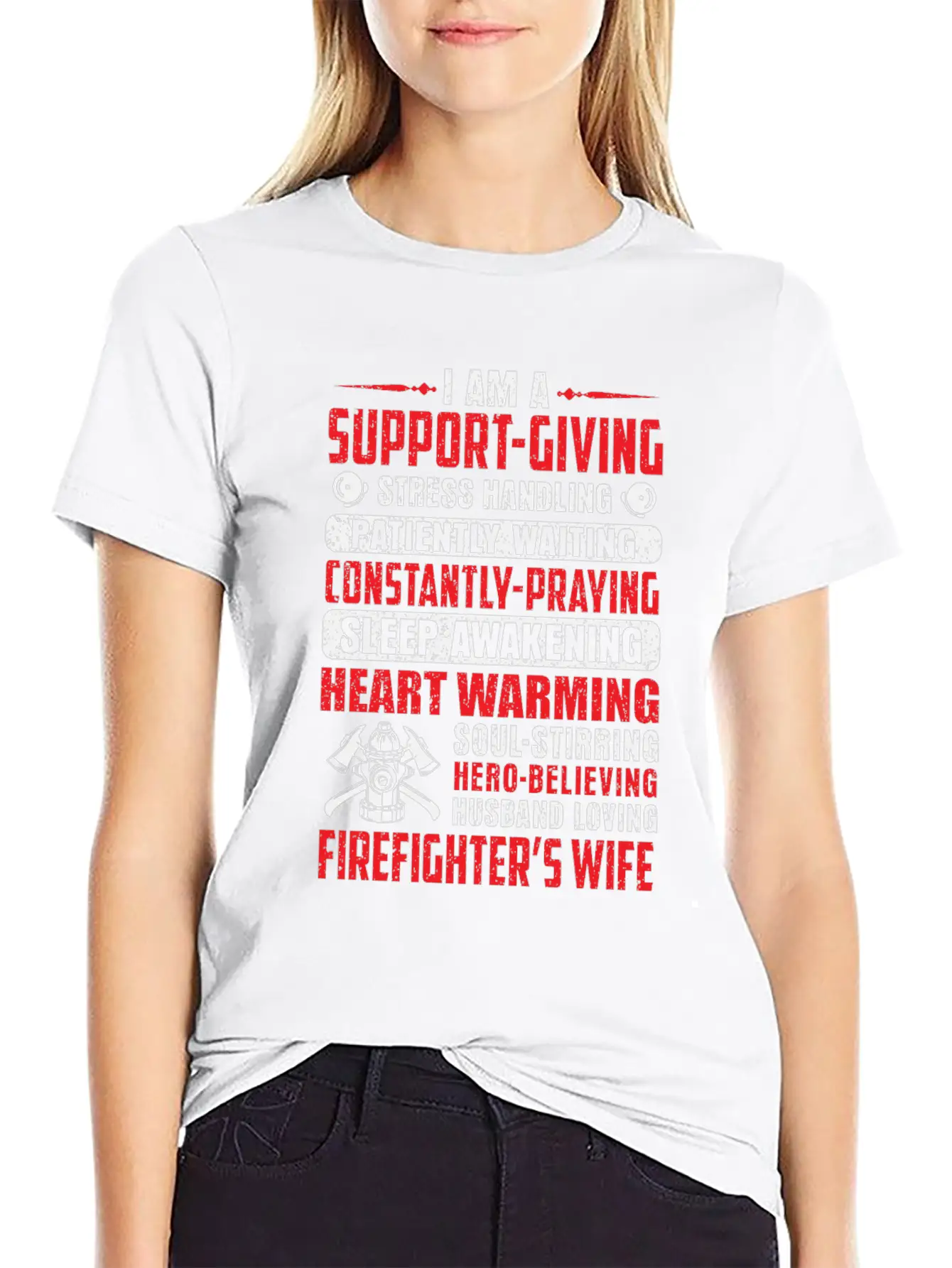 I Am A Support Giving Stress Handling Patiantly Timeless Short Sleeve Tee – Comfy And Minimalist Design