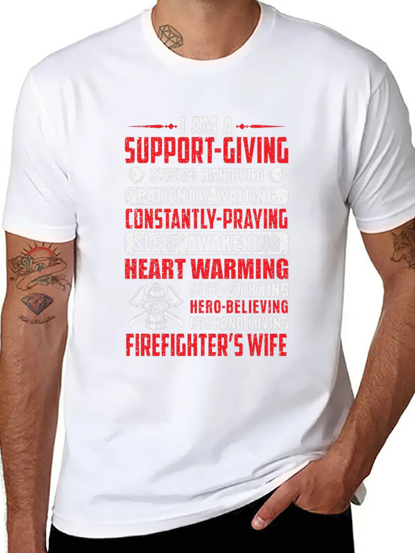 I Am A Support Giving Stress Handling Patiantly Timeless Short Sleeve Tee – Comfy And Minimalist Design