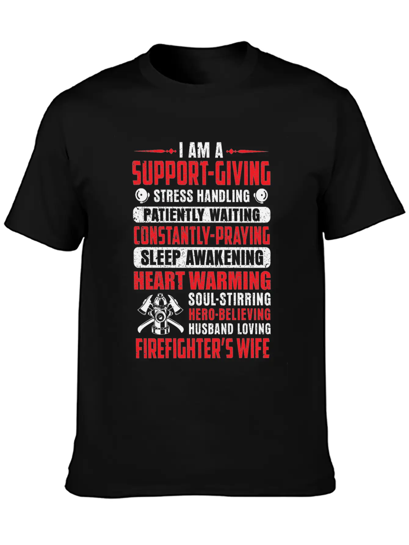 I Am A Support Giving Stress Handling Patiantly Timeless Short Sleeve Tee – Comfy And Minimalist Design