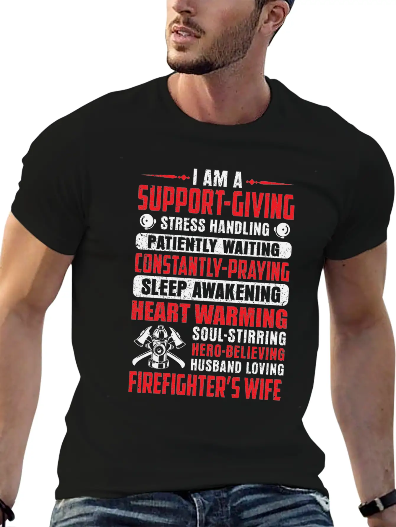 I Am A Support Giving Stress Handling Patiantly Timeless Short Sleeve Tee – Comfy And Minimalist Design