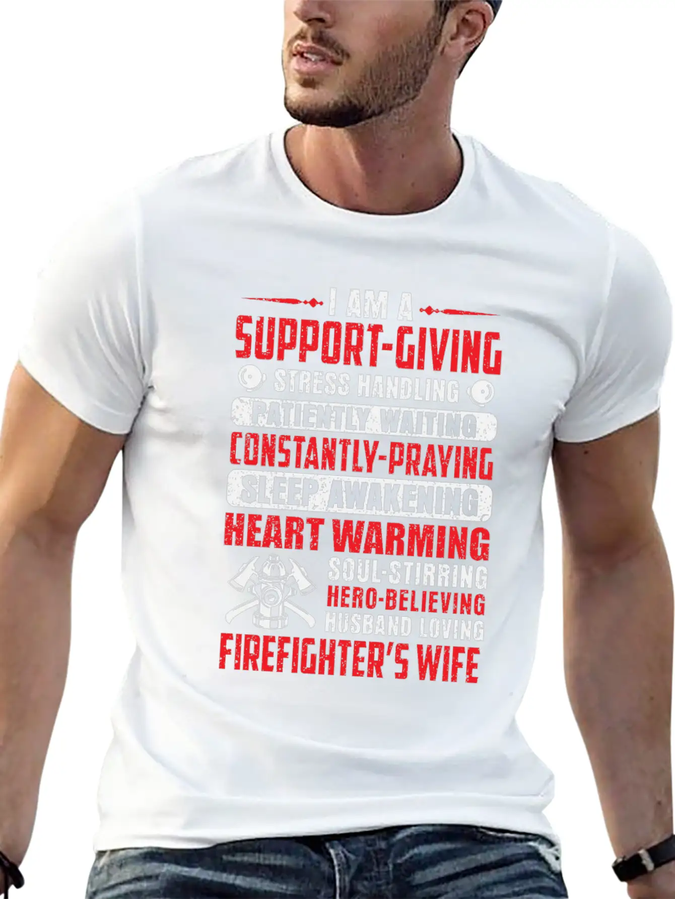 I Am A Support Giving Stress Handling Patiantly Timeless Short Sleeve Tee – Comfy And Minimalist Design