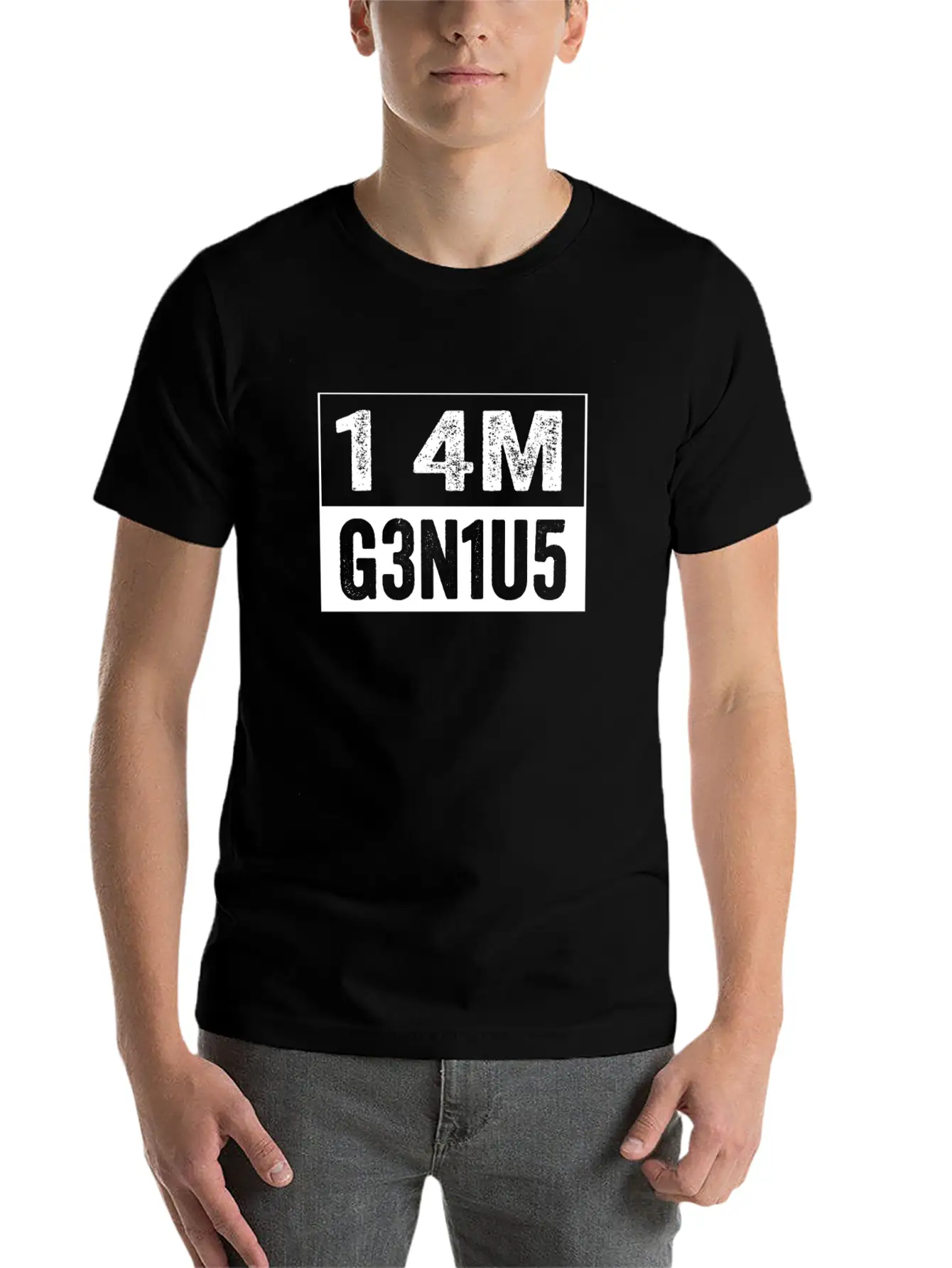 I Am Genius - 1 4M G3n1u5 Smart Clever Intelligent Timeless Short Sleeve Tee – Comfy And Minimalist Design