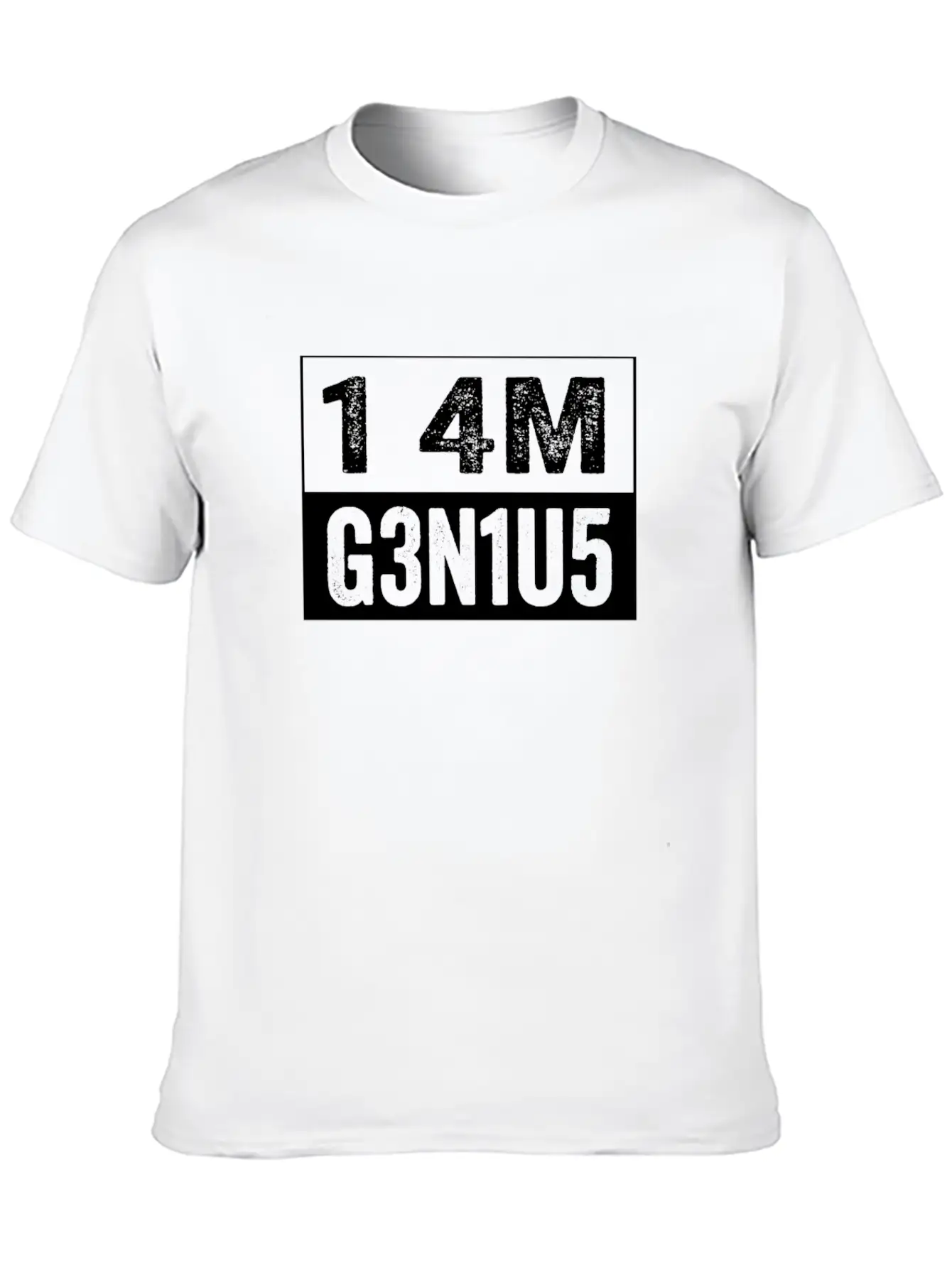 I Am Genius - 1 4M G3n1u5 Smart Clever Intelligent Timeless Short Sleeve Tee – Comfy And Minimalist Design