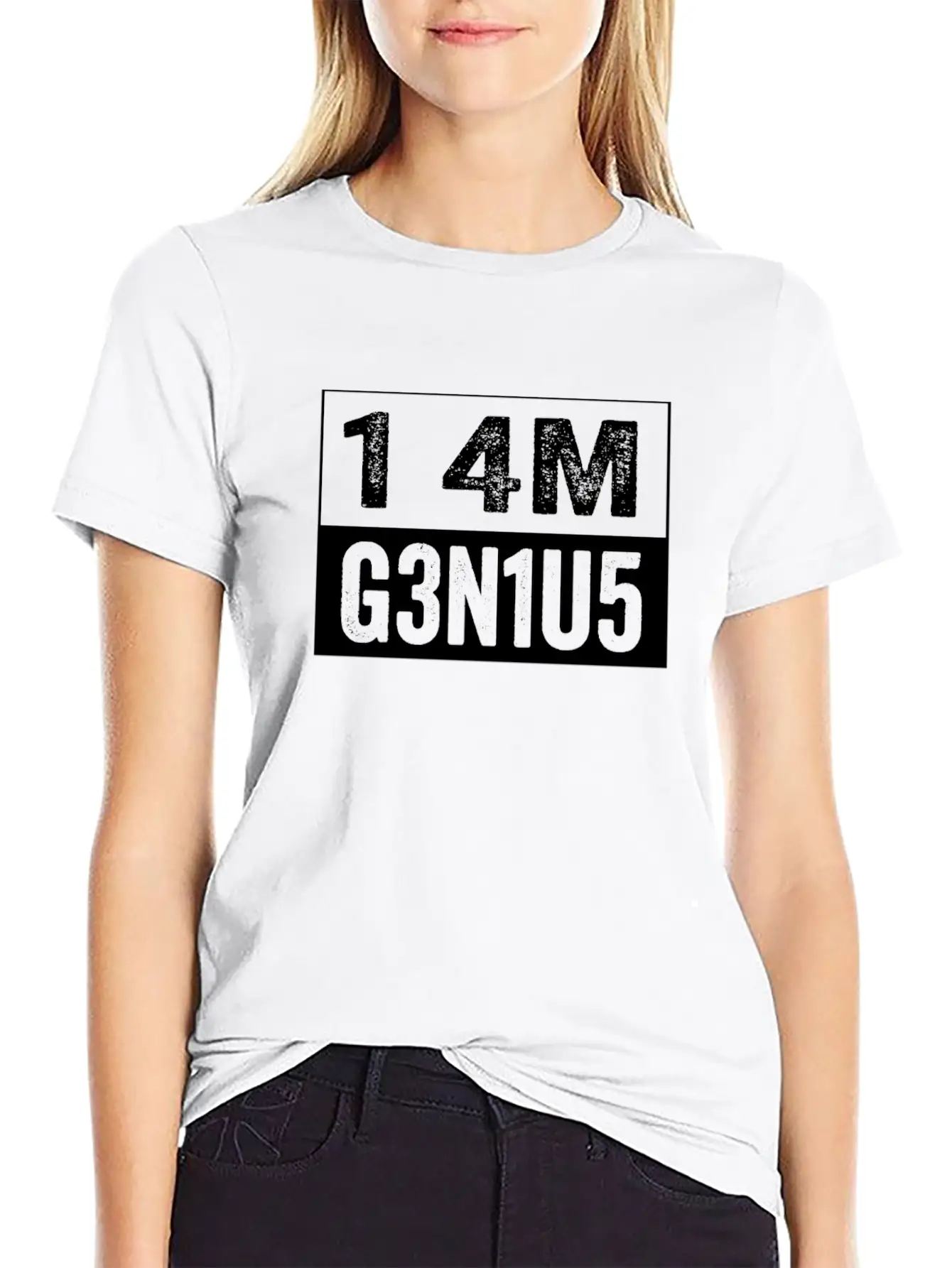 I Am Genius - 1 4M G3n1u5 Smart Clever Intelligent Timeless Short Sleeve Tee – Comfy And Minimalist Design