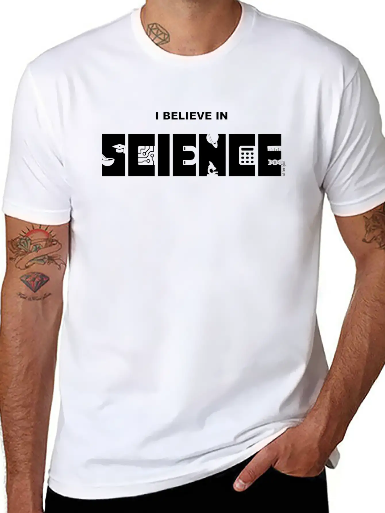 I Believe In Science - English BK Stylish Everyday T-Shirt – Unisex Basic Cotton Tee