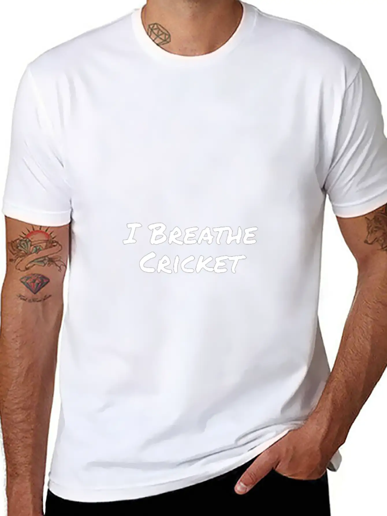 I Breathe Cricket Stylish Everyday T-Shirt – Unisex Basic Cotton Tee