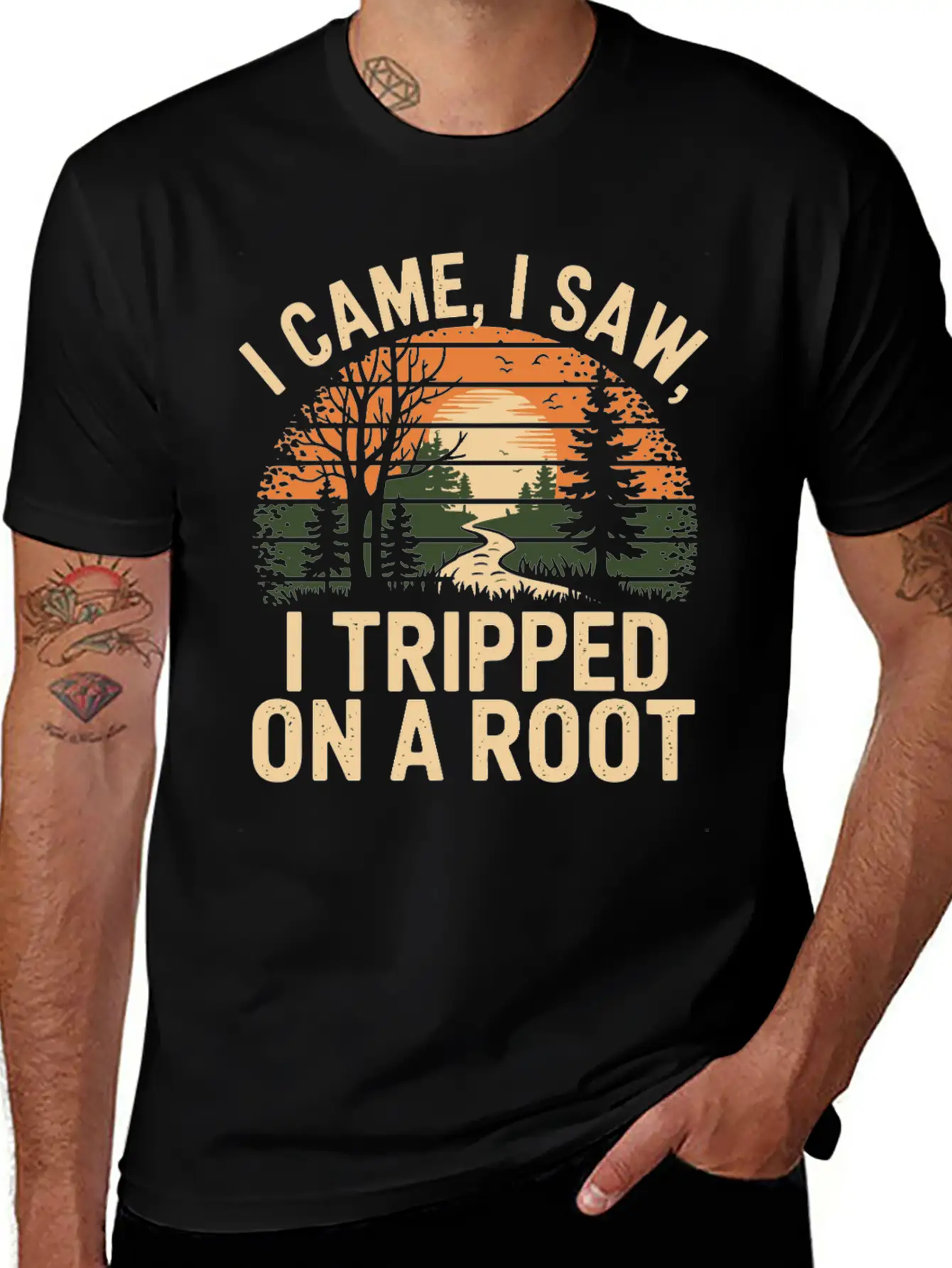 I Came I Saw I Tripped On A Root Unisex Casual T-Shirt – Clean Design For Daily Comfort