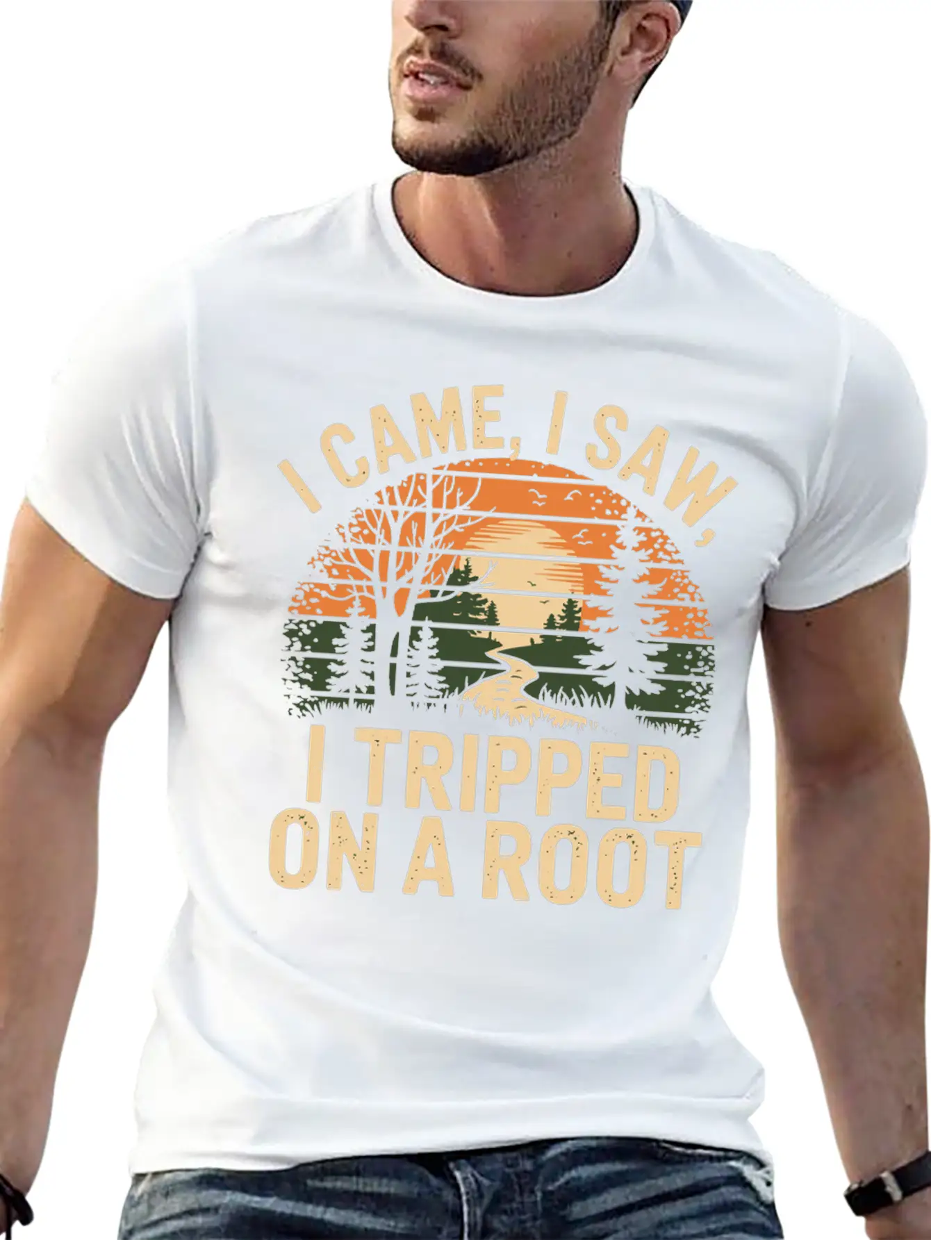 I Came I Saw I Tripped On A Root Unisex Casual T-Shirt – Clean Design For Daily Comfort