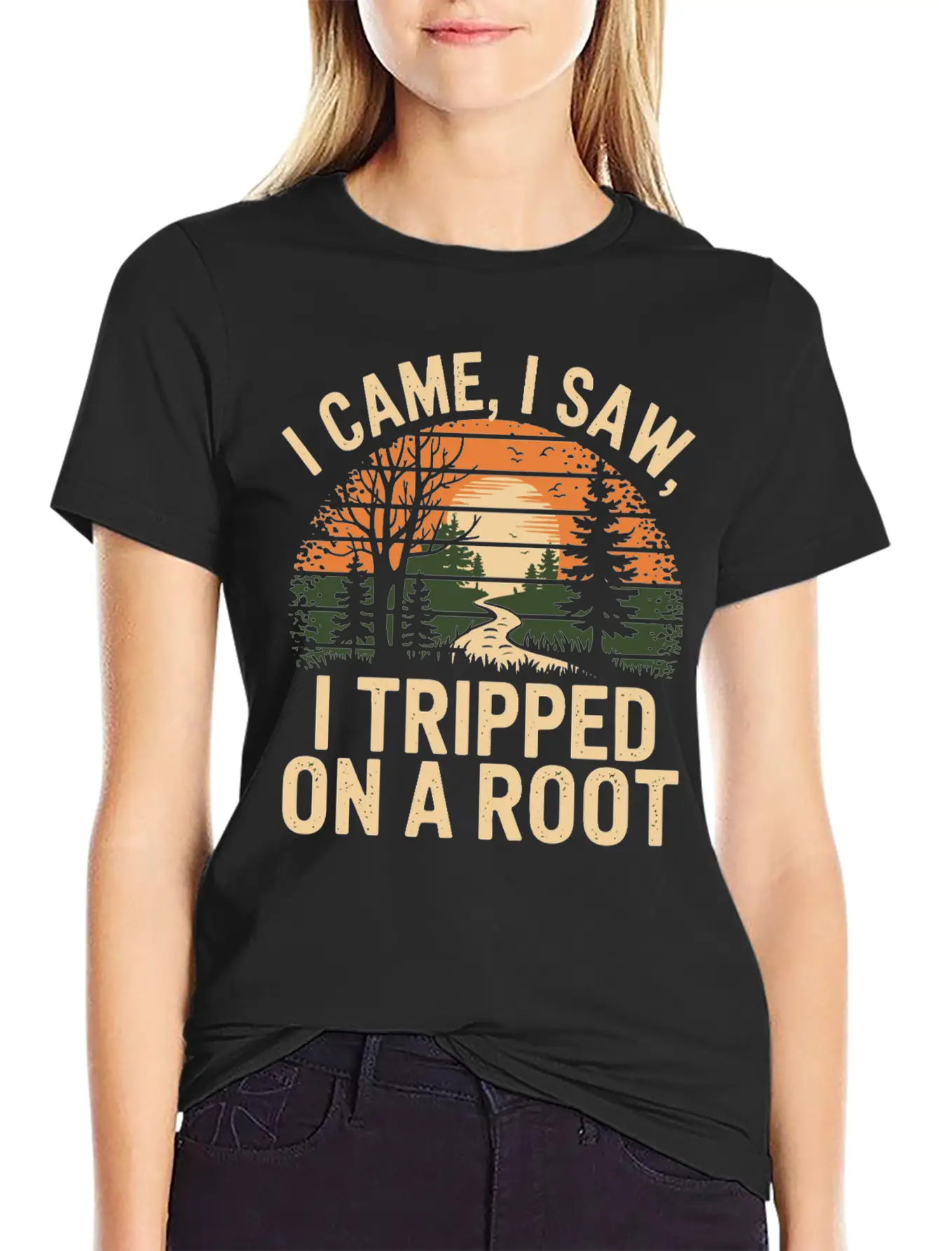 I Came I Saw I Tripped On A Root Unisex Casual T-Shirt – Clean Design For Daily Comfort