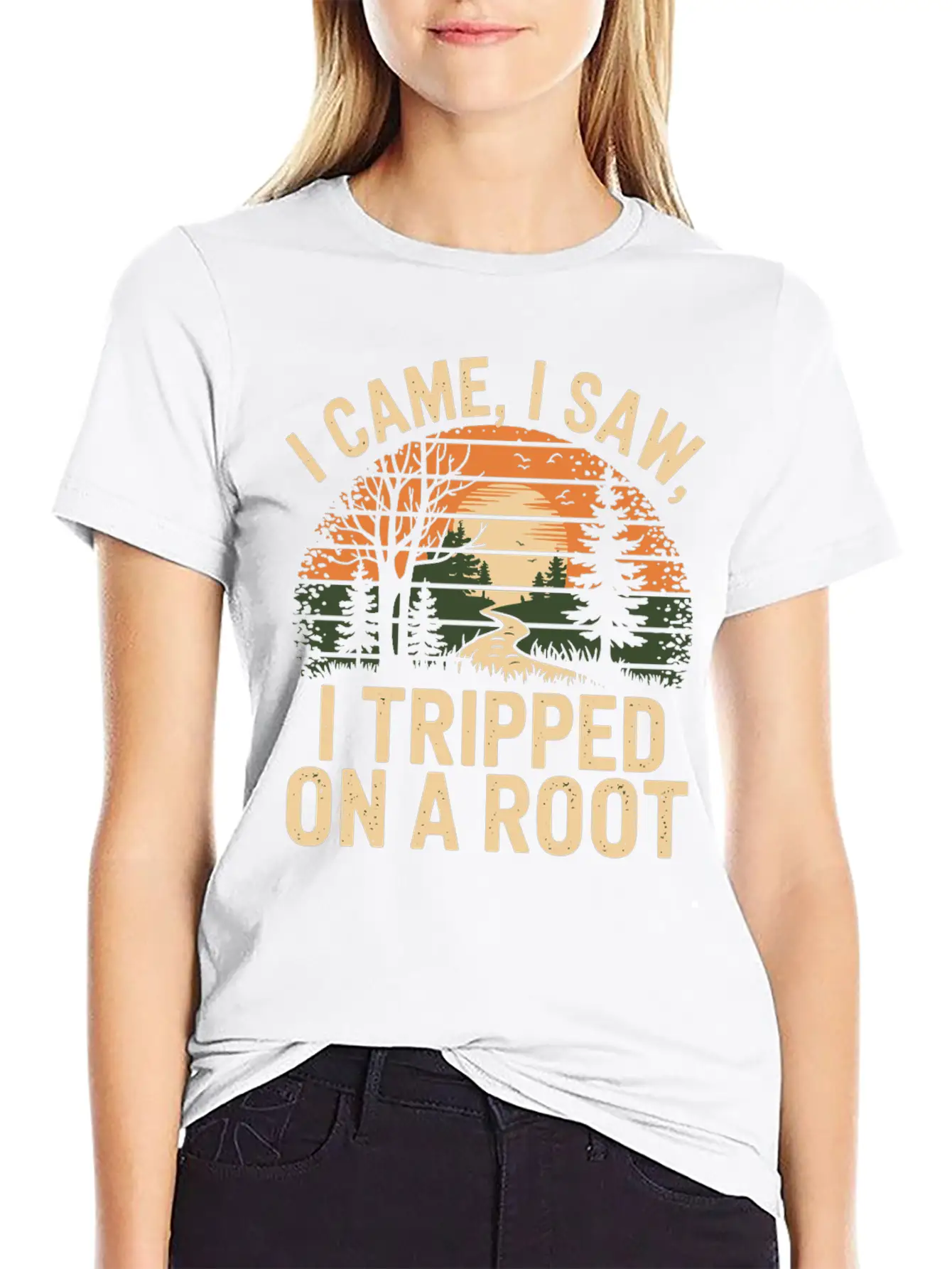 I Came I Saw I Tripped On A Root Unisex Casual T-Shirt – Clean Design For Daily Comfort