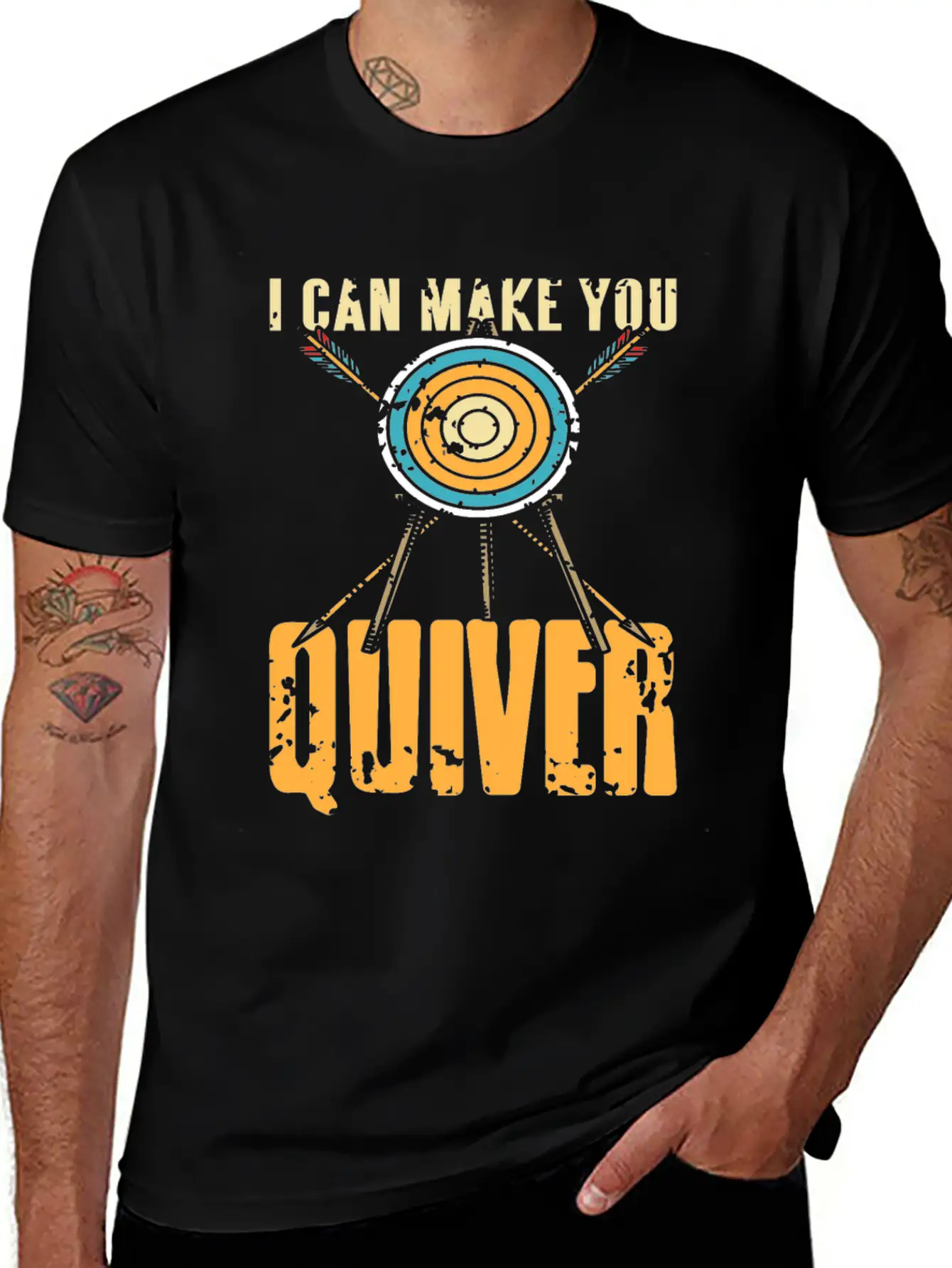 I Can Make You Quiver Basic Graphic T-Shirt – Daily Comfort In Soft Cotton