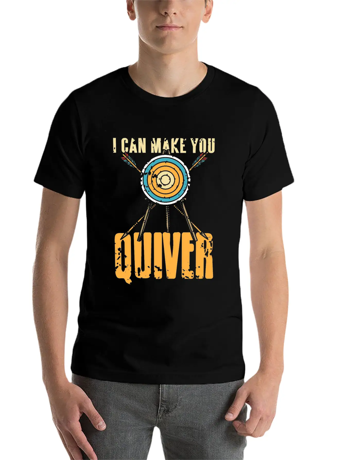 I Can Make You Quiver Basic Graphic T-Shirt – Daily Comfort In Soft Cotton