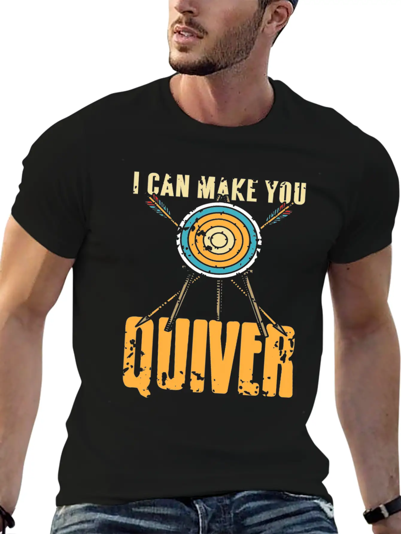 I Can Make You Quiver Basic Graphic T-Shirt – Daily Comfort In Soft Cotton