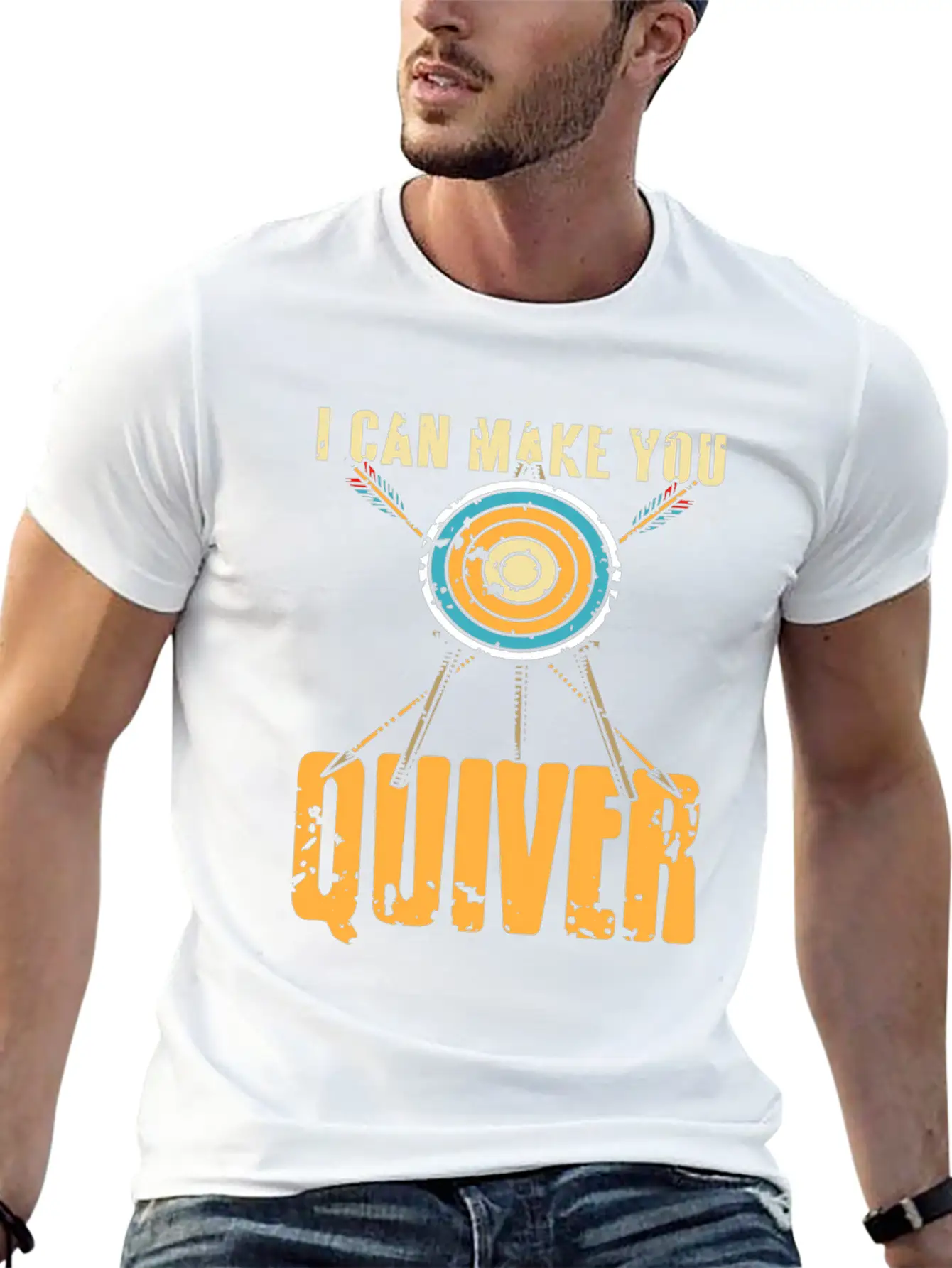 I Can Make You Quiver Basic Graphic T-Shirt – Daily Comfort In Soft Cotton