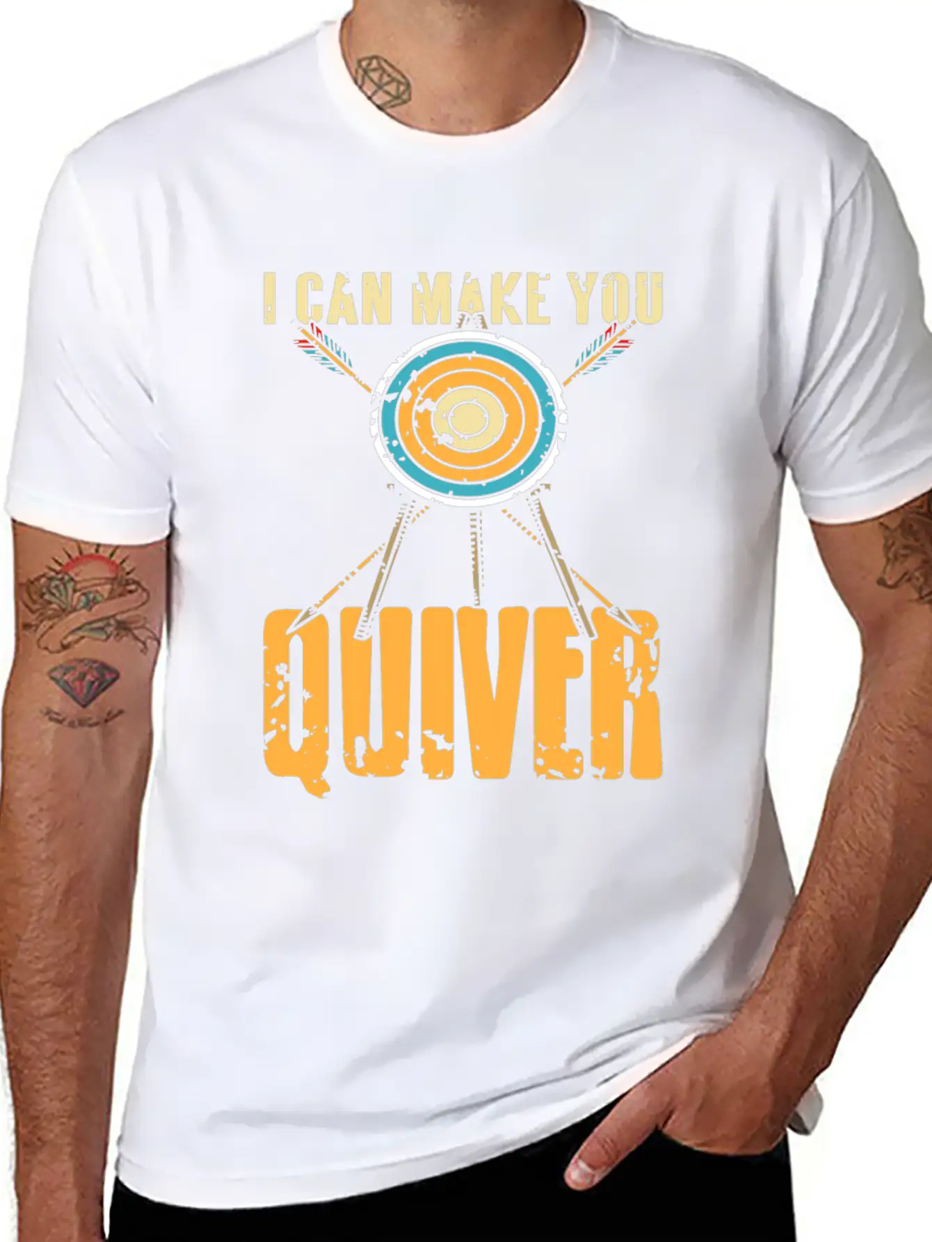 I Can Make You Quiver Basic Graphic T-Shirt – Daily Comfort In Soft Cotton