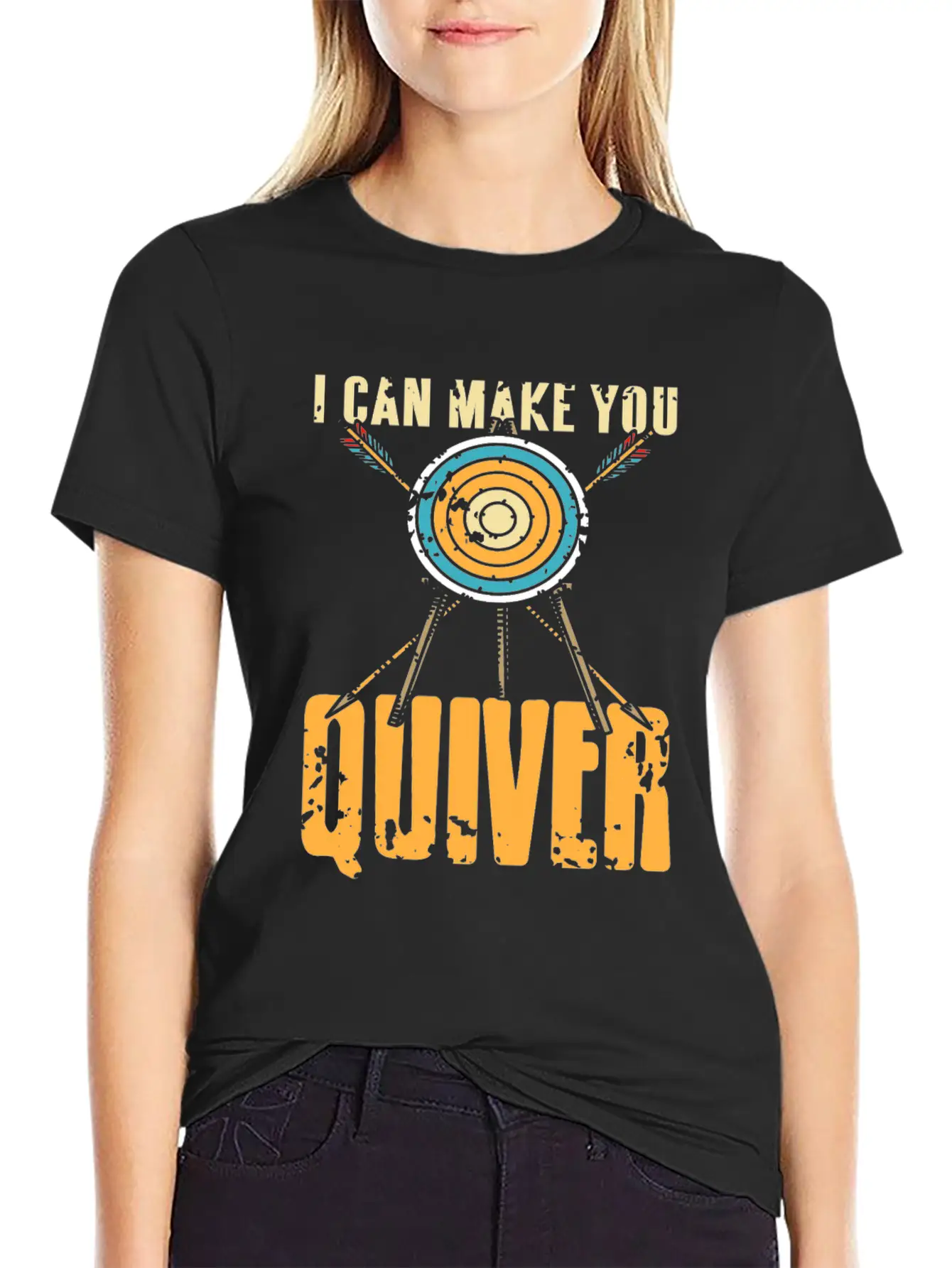 I Can Make You Quiver Basic Graphic T-Shirt – Daily Comfort In Soft Cotton