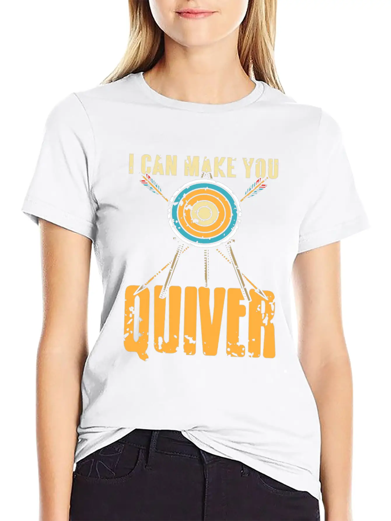 I Can Make You Quiver Basic Graphic T-Shirt – Daily Comfort In Soft Cotton