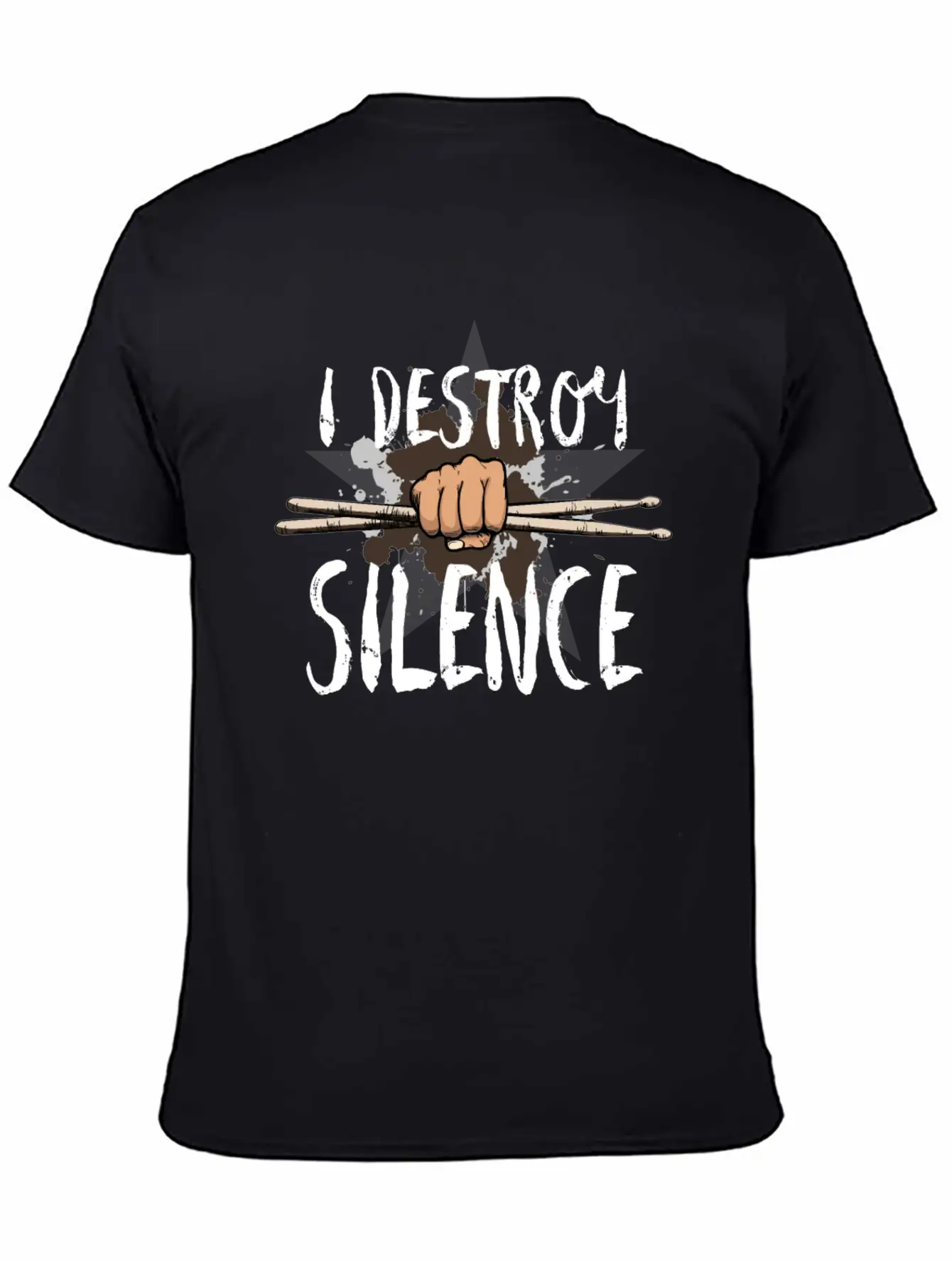 I Destroy Silence Stylish Everyday T-Shirt – Unisex Basic Cotton Tee