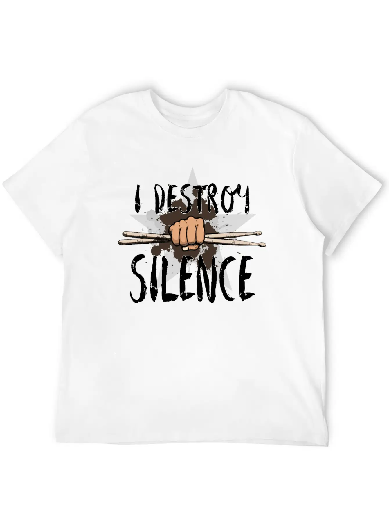 I Destroy Silence Stylish Everyday T-Shirt – Unisex Basic Cotton Tee