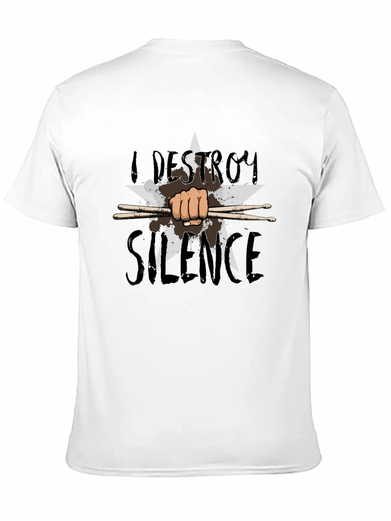 I Destroy Silence Stylish Everyday T-Shirt – Unisex Basic Cotton Tee