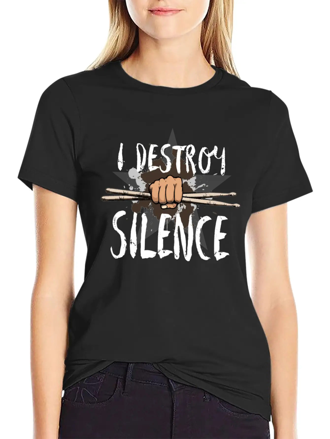 I Destroy Silence Stylish Everyday T-Shirt – Unisex Basic Cotton Tee