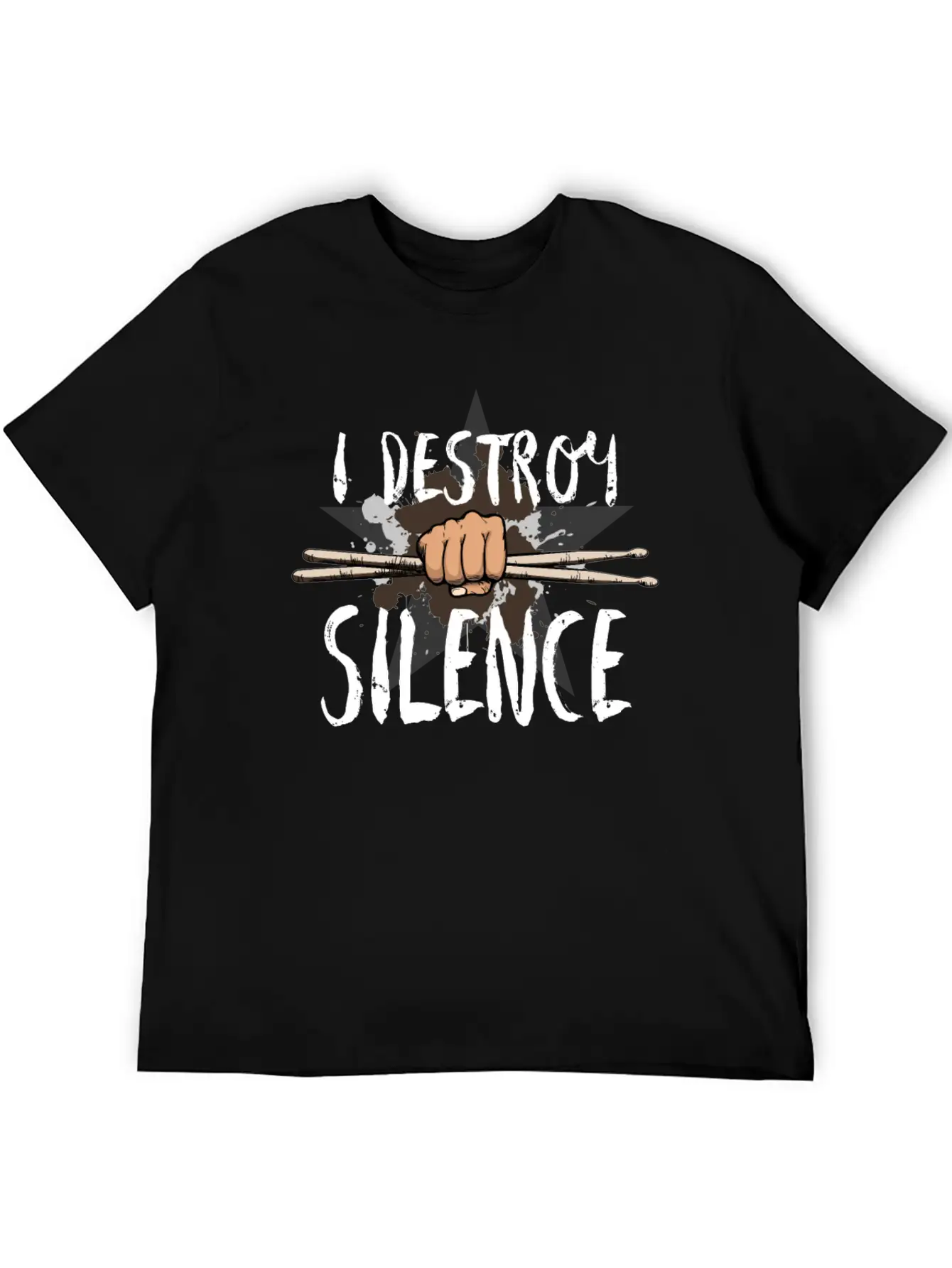 I Destroy Silence Stylish Everyday T-Shirt – Unisex Basic Cotton Tee