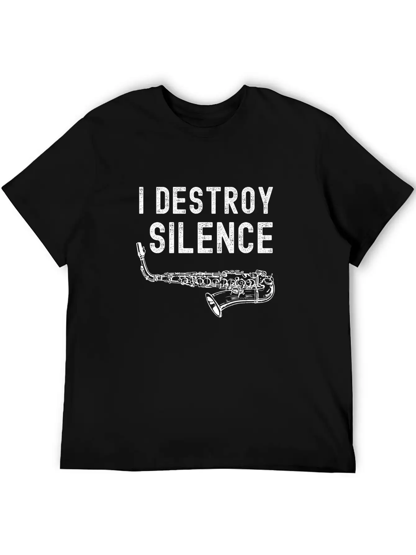 I Destroy Silence Trombone Unisex Short Sleeve Soft Cotton T-Shirt – Casual Everyday Wear