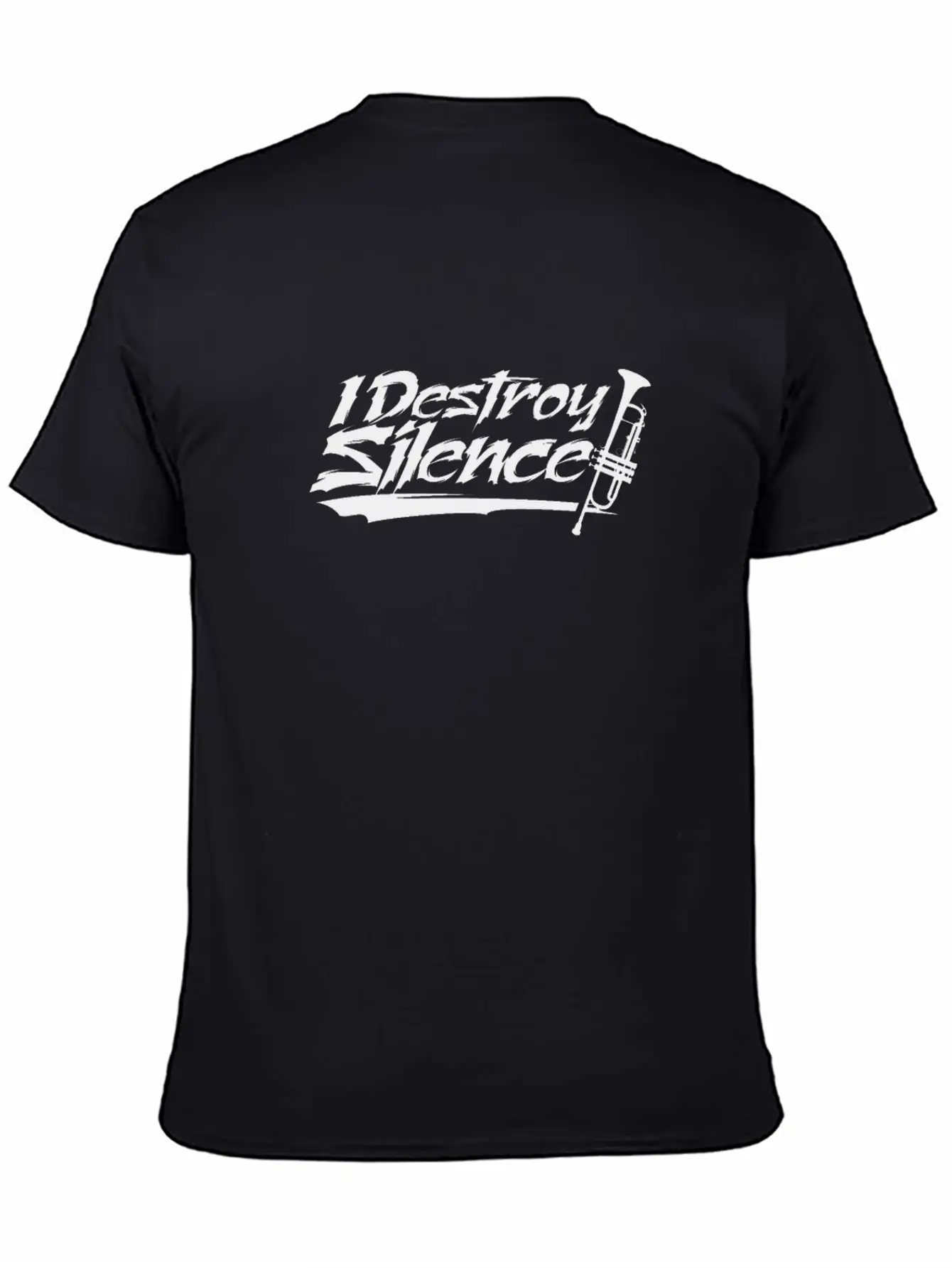 I Destroy Silence - Trumpet Trumpeter Trumpets Comfortable Minimalist Graphic Tee – Summer Style Essential