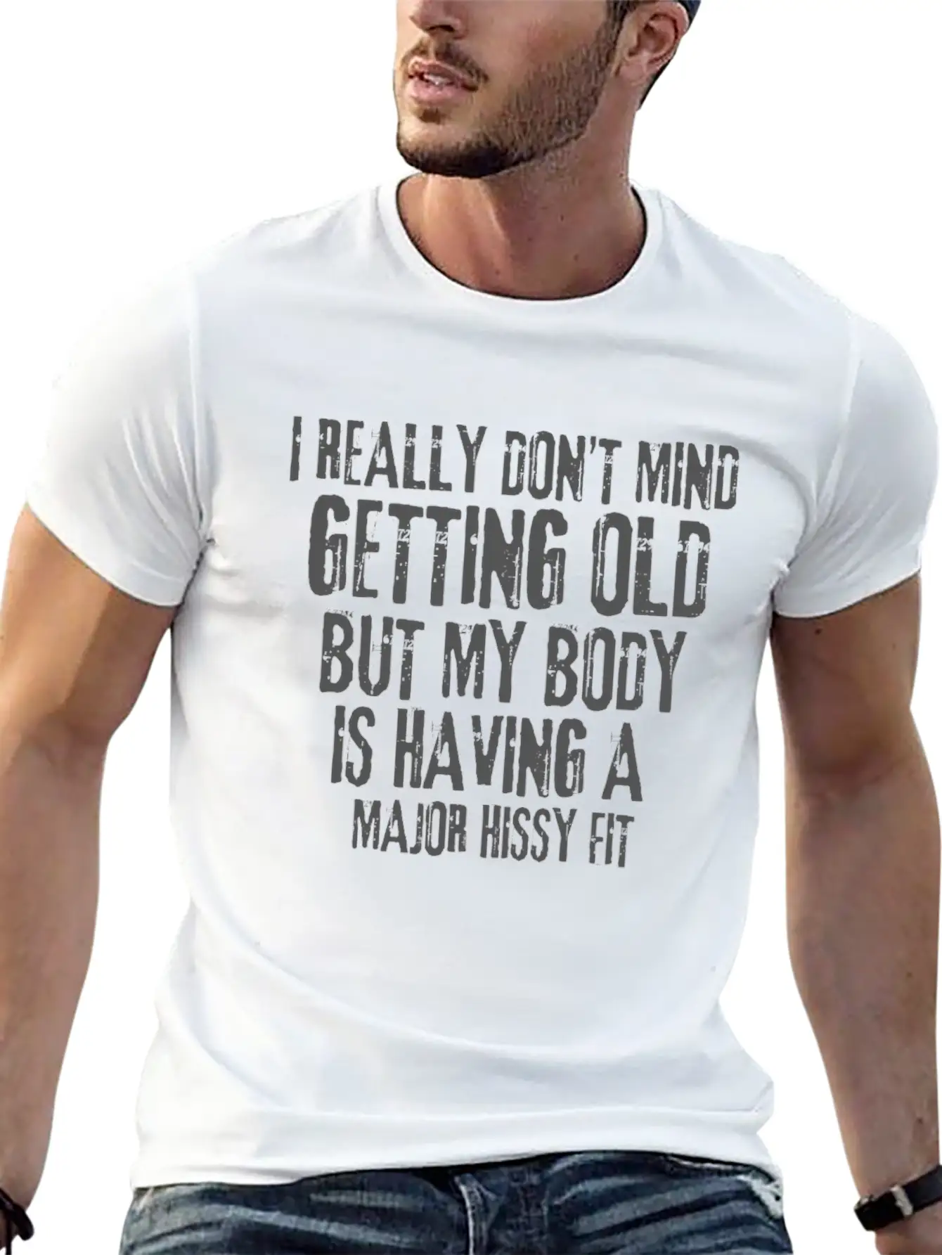 I Don’t Mind Getting Old Relaxed Everyday Tee – Lightweight And Durable Cotton
