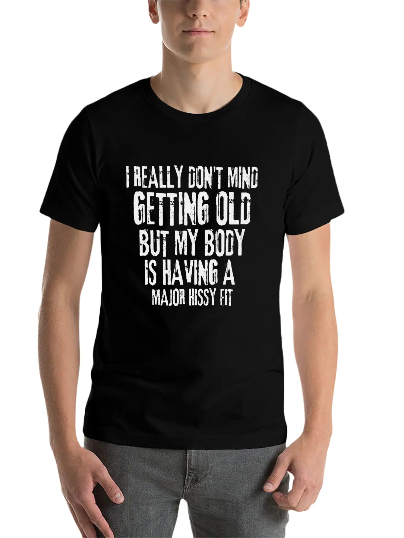 I Don’t Mind Getting Old Relaxed Everyday Tee – Lightweight And Durable Cotton