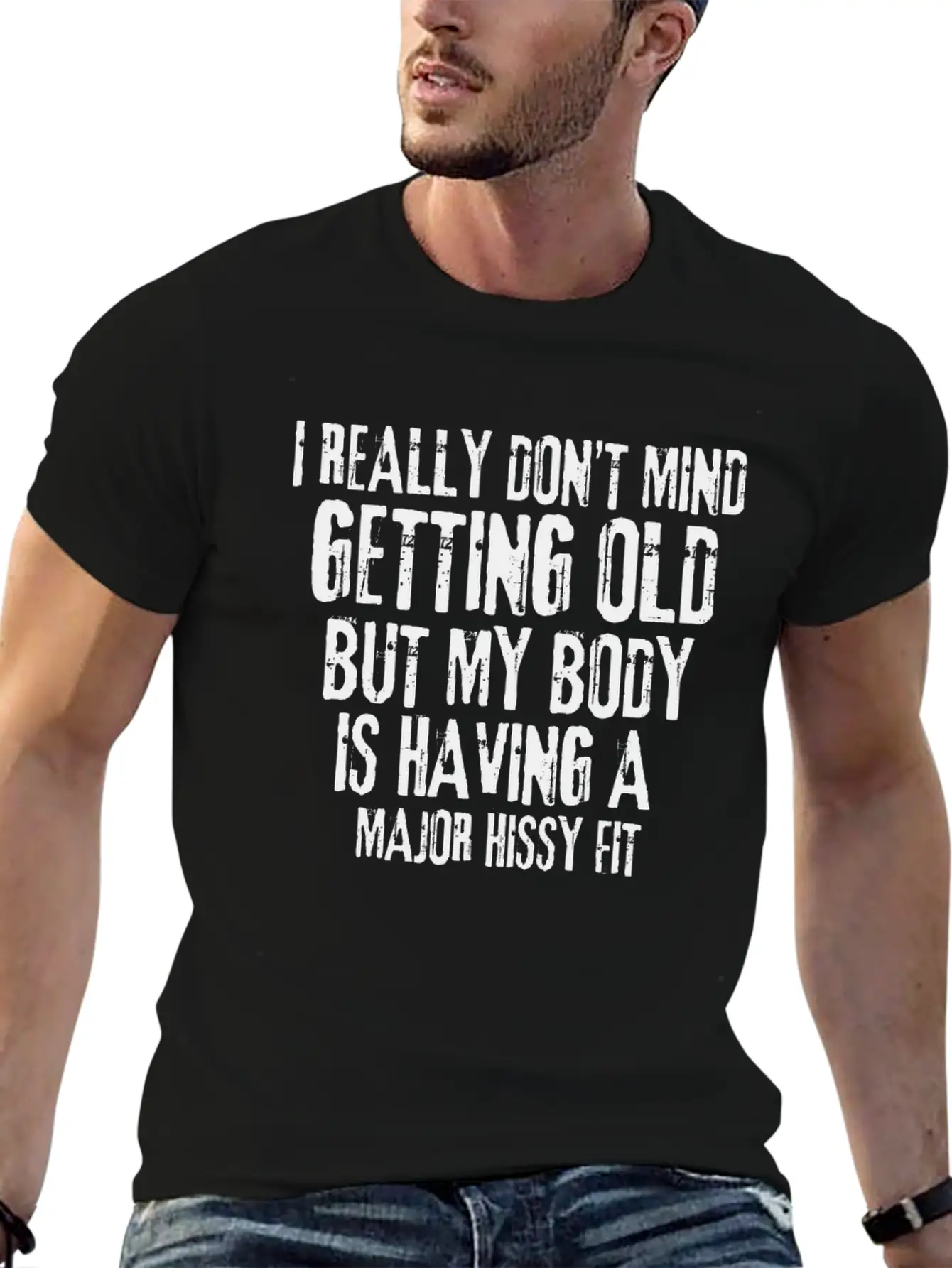 I Don’t Mind Getting Old Relaxed Everyday Tee – Lightweight And Durable Cotton