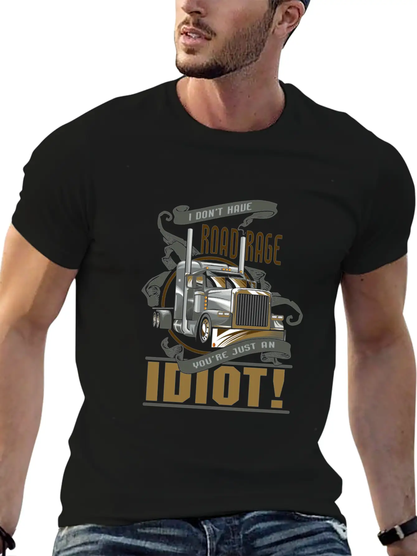 I Don't Have Road Rage You're Just An Idiot! Comfortable Minimalist Graphic Tee – Summer Style Essential