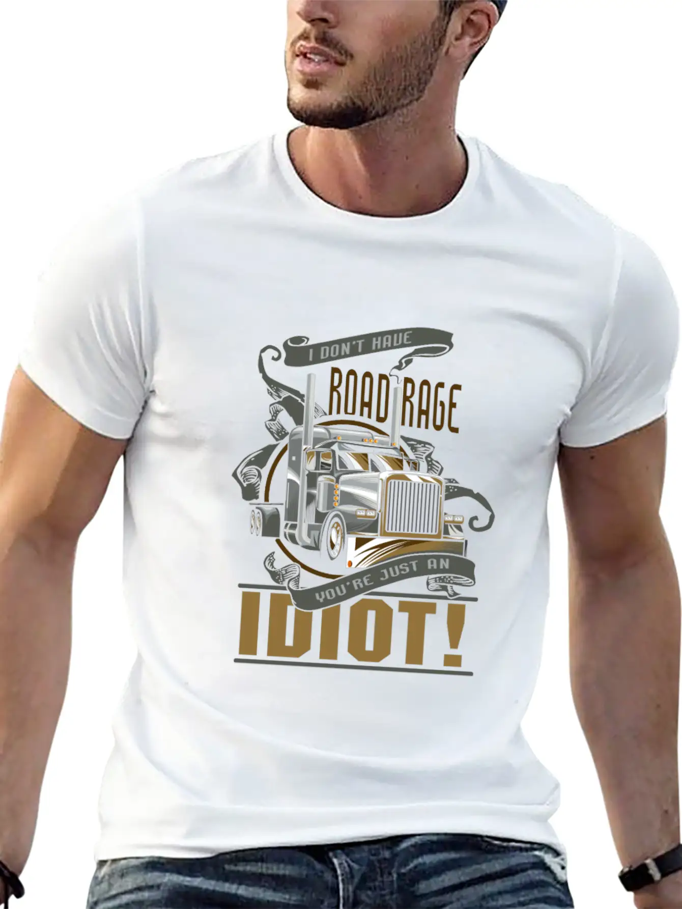 I Don't Have Road Rage You're Just An Idiot! Comfortable Minimalist Graphic Tee – Summer Style Essential