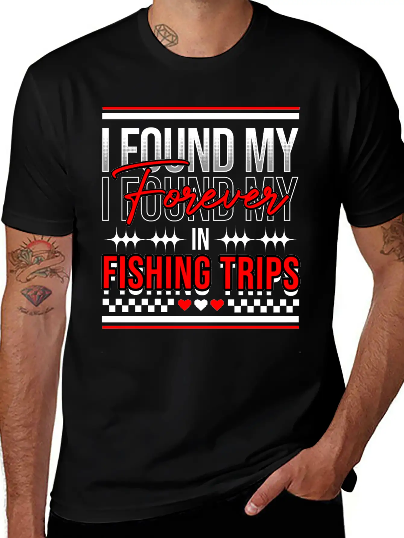 I Found My Forever In Fishing Trips Comfortable Minimalist Graphic Tee – Summer Style Essential