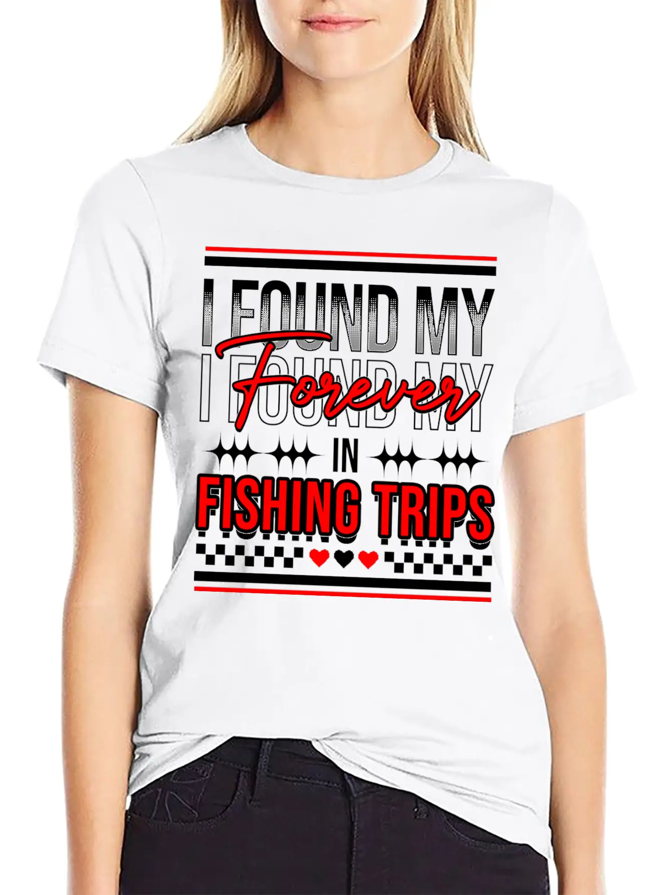I Found My Forever In Fishing Trips Comfortable Minimalist Graphic Tee – Summer Style Essential