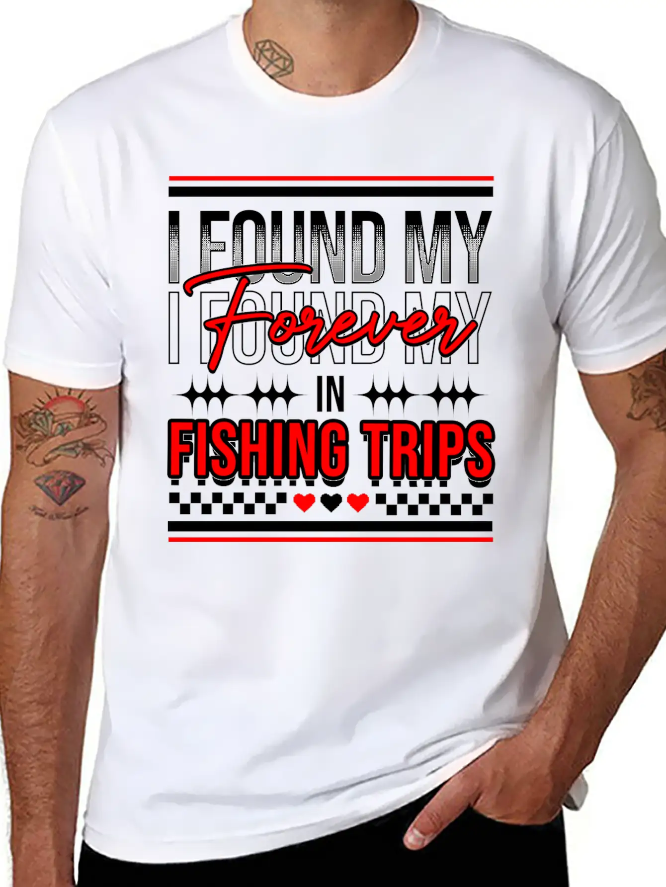 I Found My Forever In Fishing Trips Comfortable Minimalist Graphic Tee – Summer Style Essential