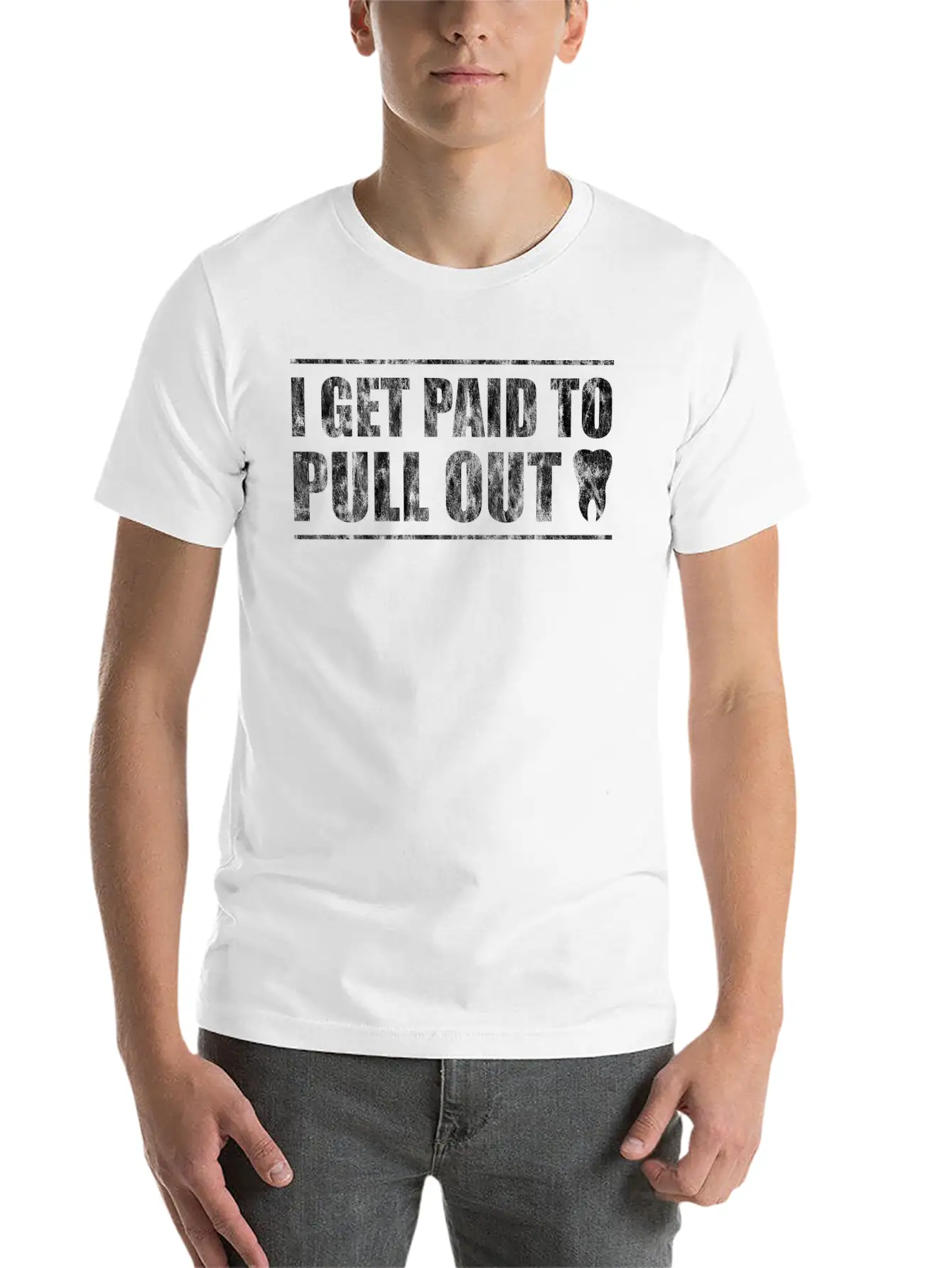 I Get Paid To Pull Out 2 Unisex Short Sleeve Soft Cotton T-Shirt – Casual Everyday Wear