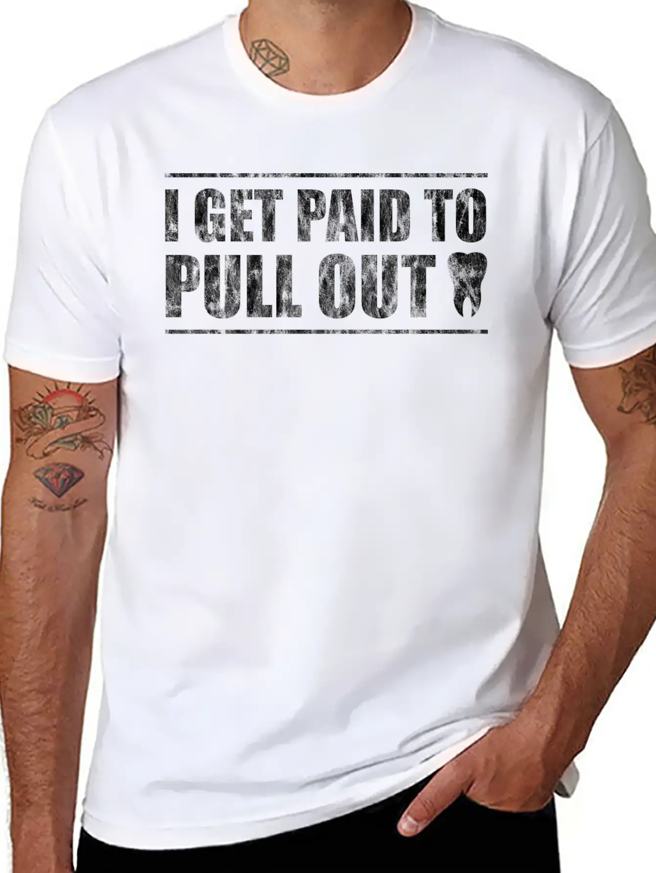 I Get Paid To Pull Out 2 Unisex Short Sleeve Soft Cotton T-Shirt – Casual Everyday Wear