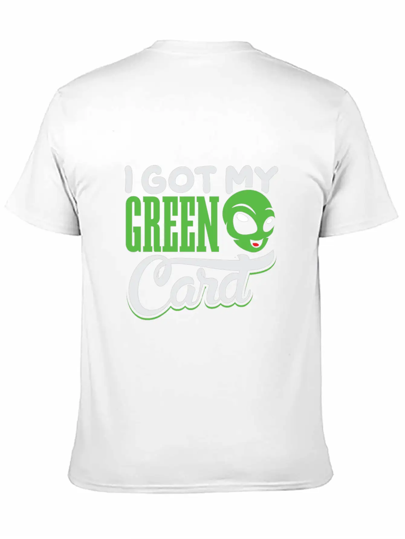 I Got My Green Card Alien Amercia Shirt Design Basic Graphic T-Shirt – Daily Comfort In Soft Cotton