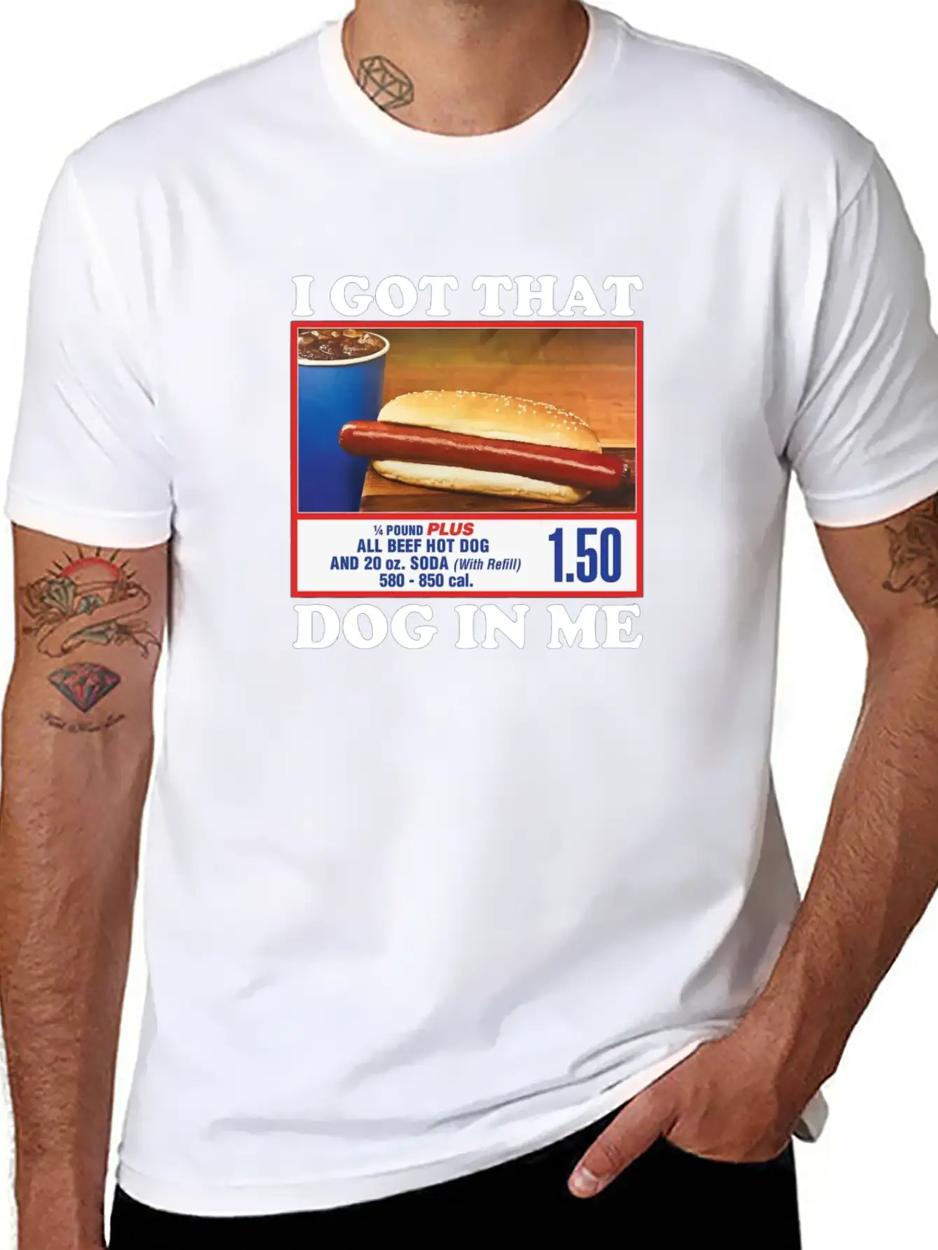 I Got That (Hot)Dog In Me Unisex Short Sleeve Soft Cotton T-Shirt – Casual Everyday Wear