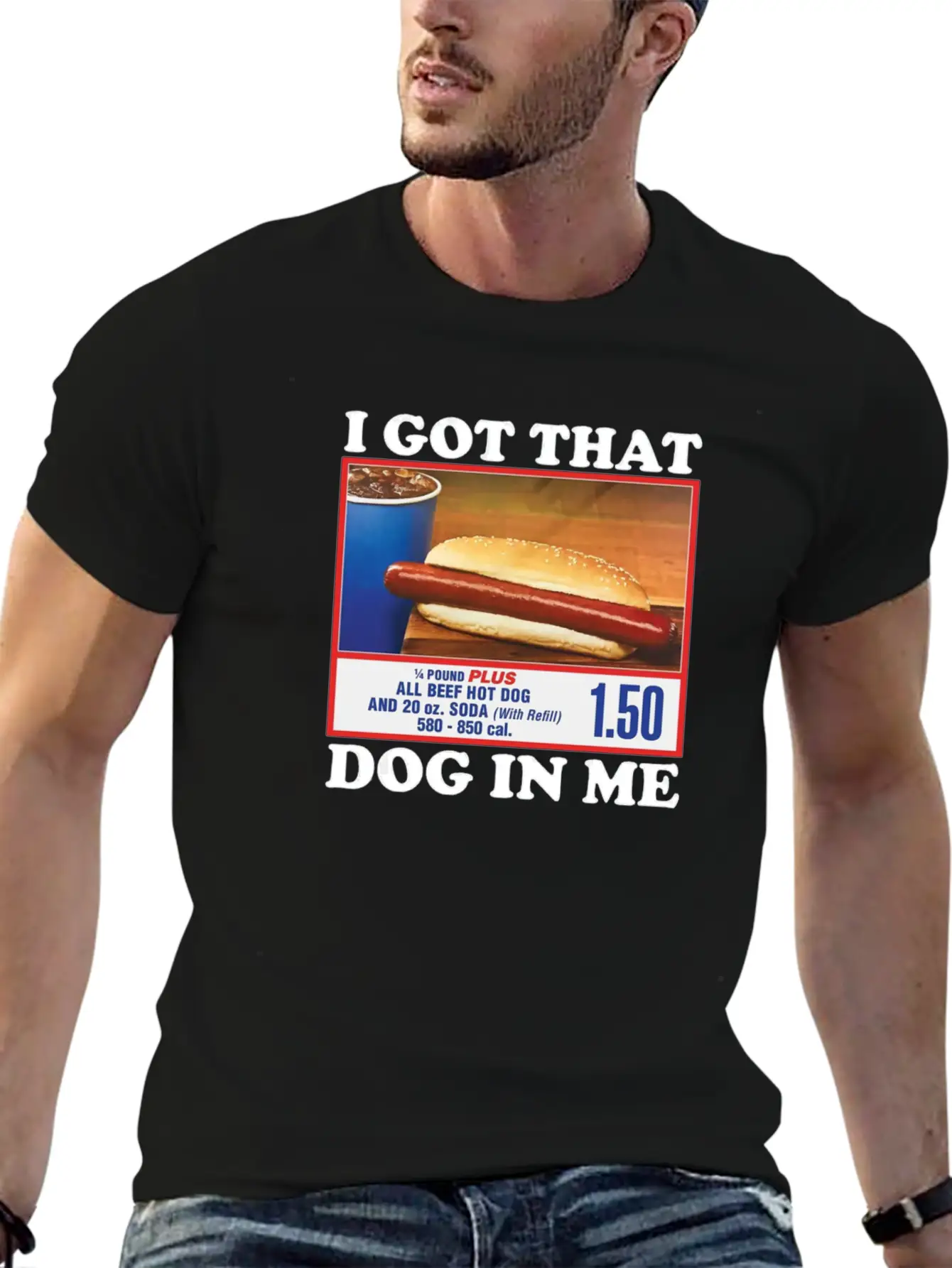 I Got That (Hot)Dog In Me Unisex Short Sleeve Soft Cotton T-Shirt – Casual Everyday Wear