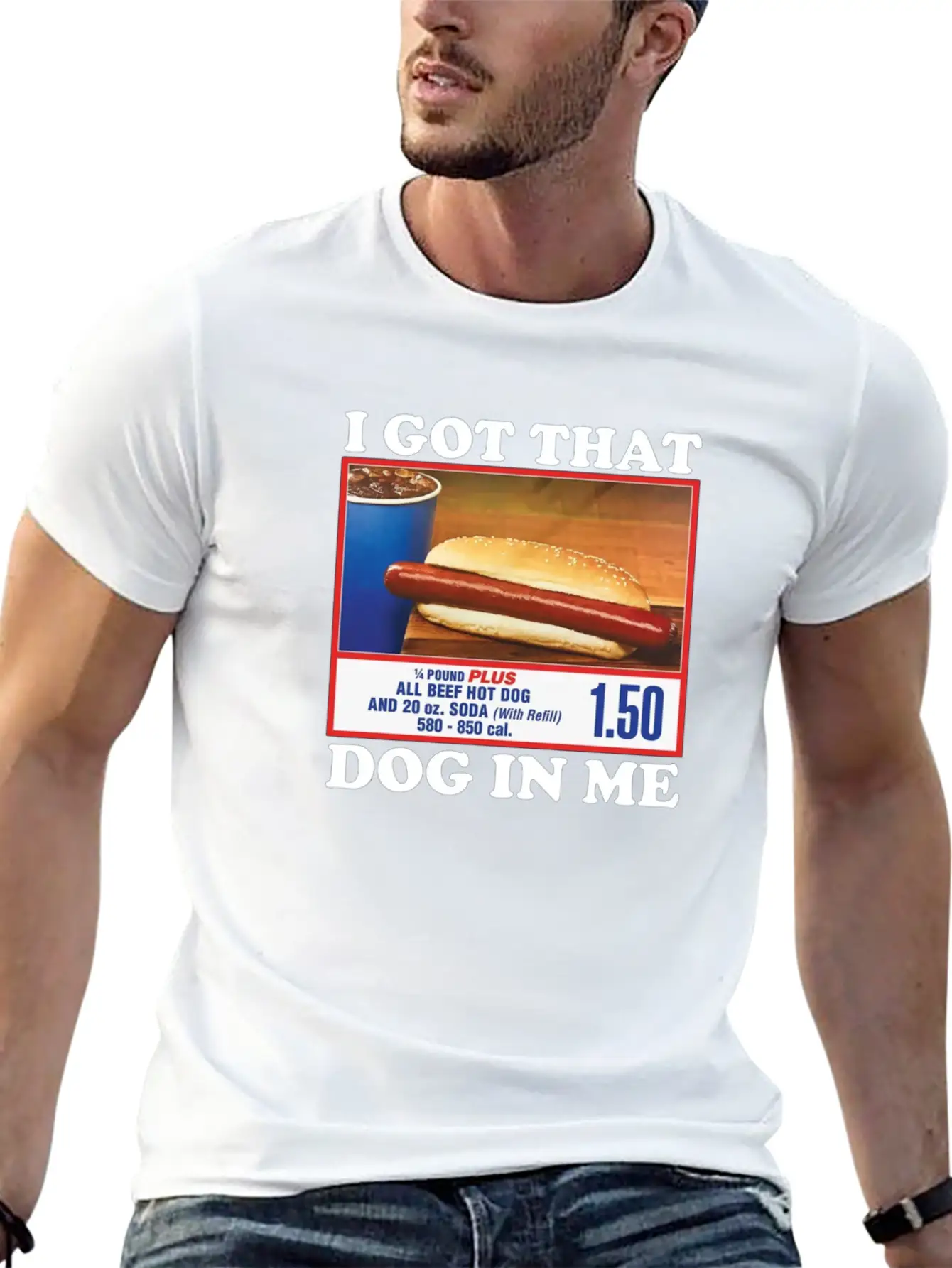 I Got That (Hot)Dog In Me Unisex Short Sleeve Soft Cotton T-Shirt – Casual Everyday Wear