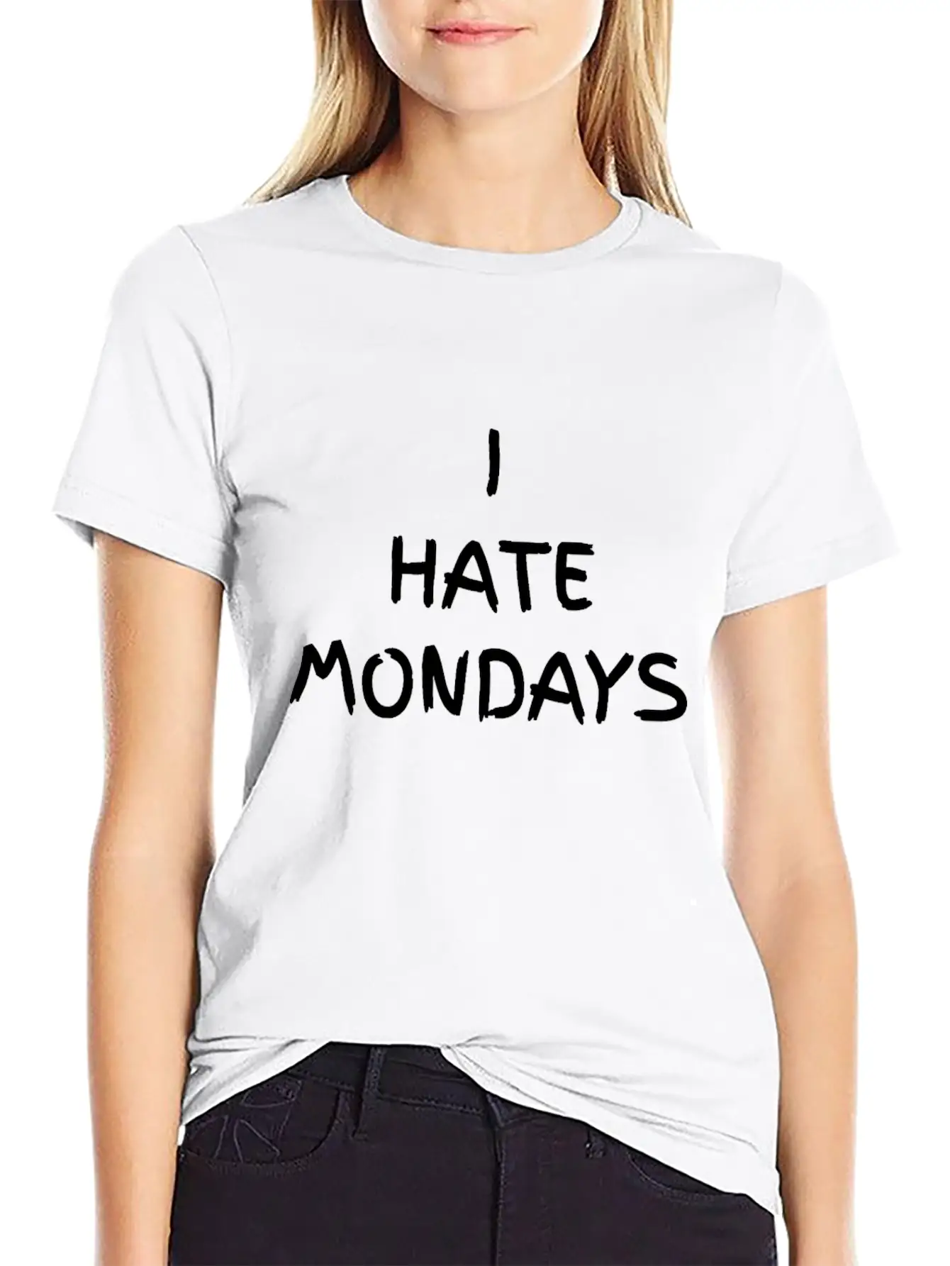 I Hate Mondays Stylish Everyday T-Shirt – Unisex Basic Cotton Tee