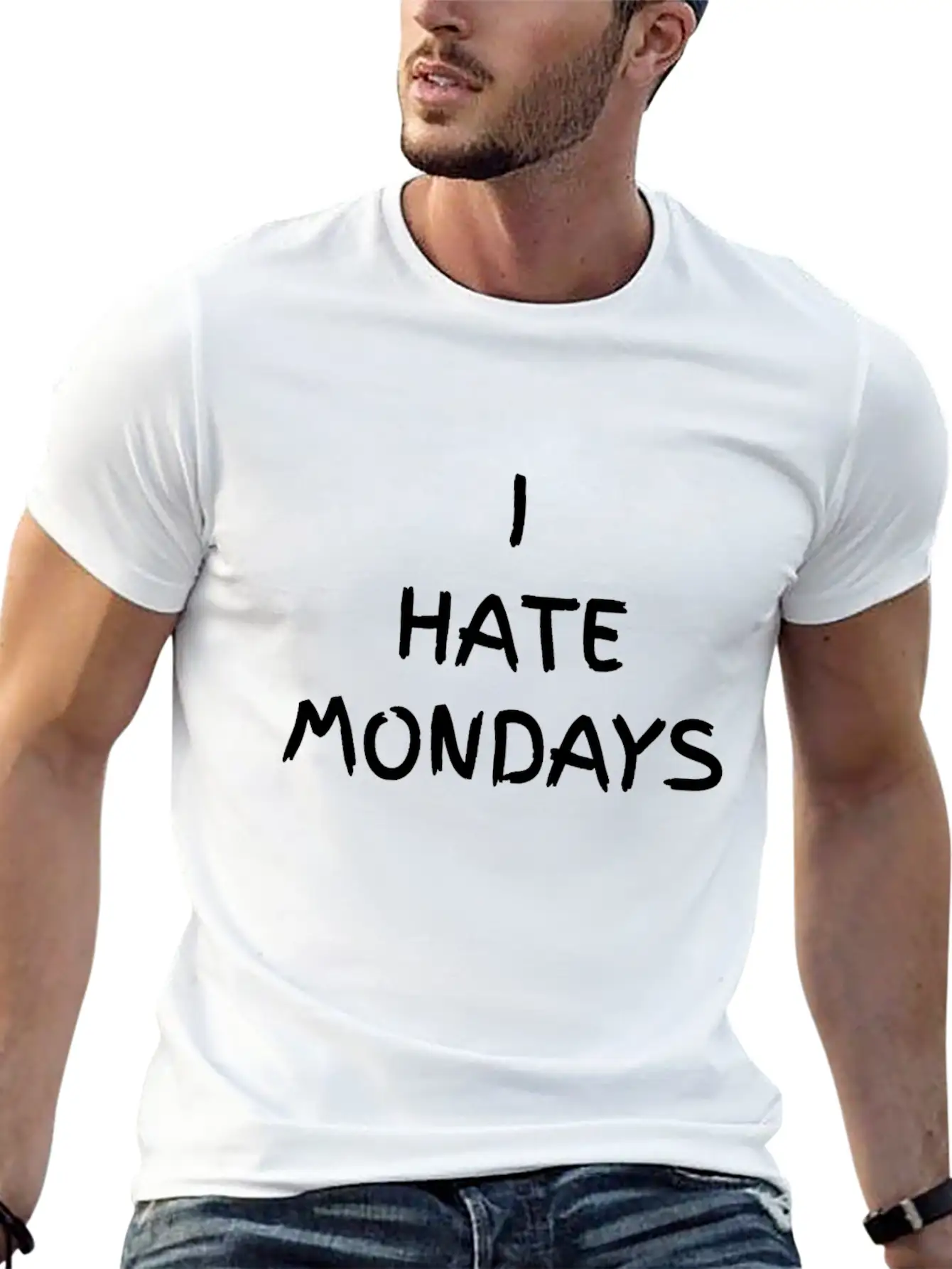 I Hate Mondays Stylish Everyday T-Shirt – Unisex Basic Cotton Tee