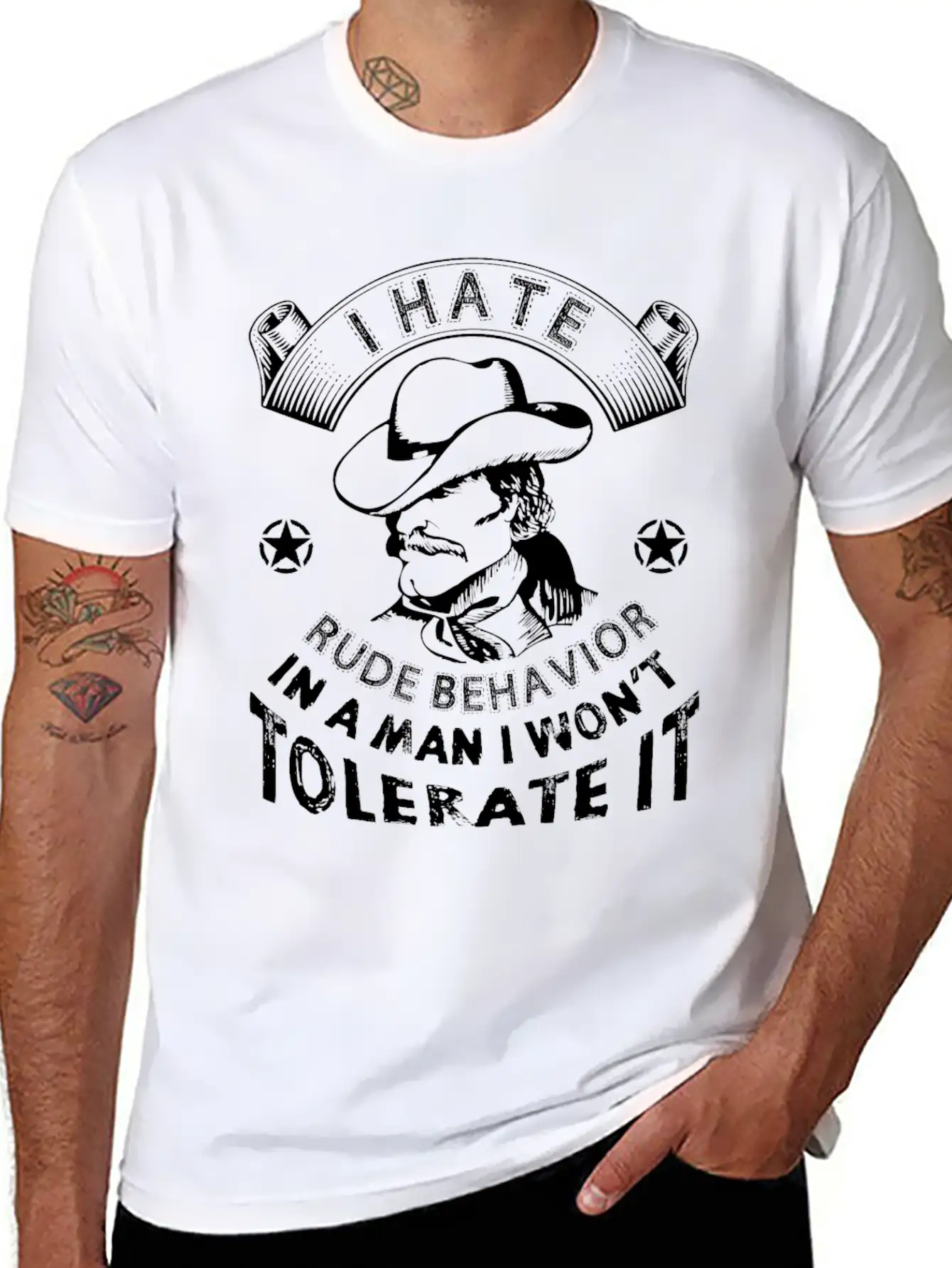 I Hate Rude Behavior In A Man I Wont Tolerate It Comfortable Minimalist Graphic Tee – Summer Style Essential