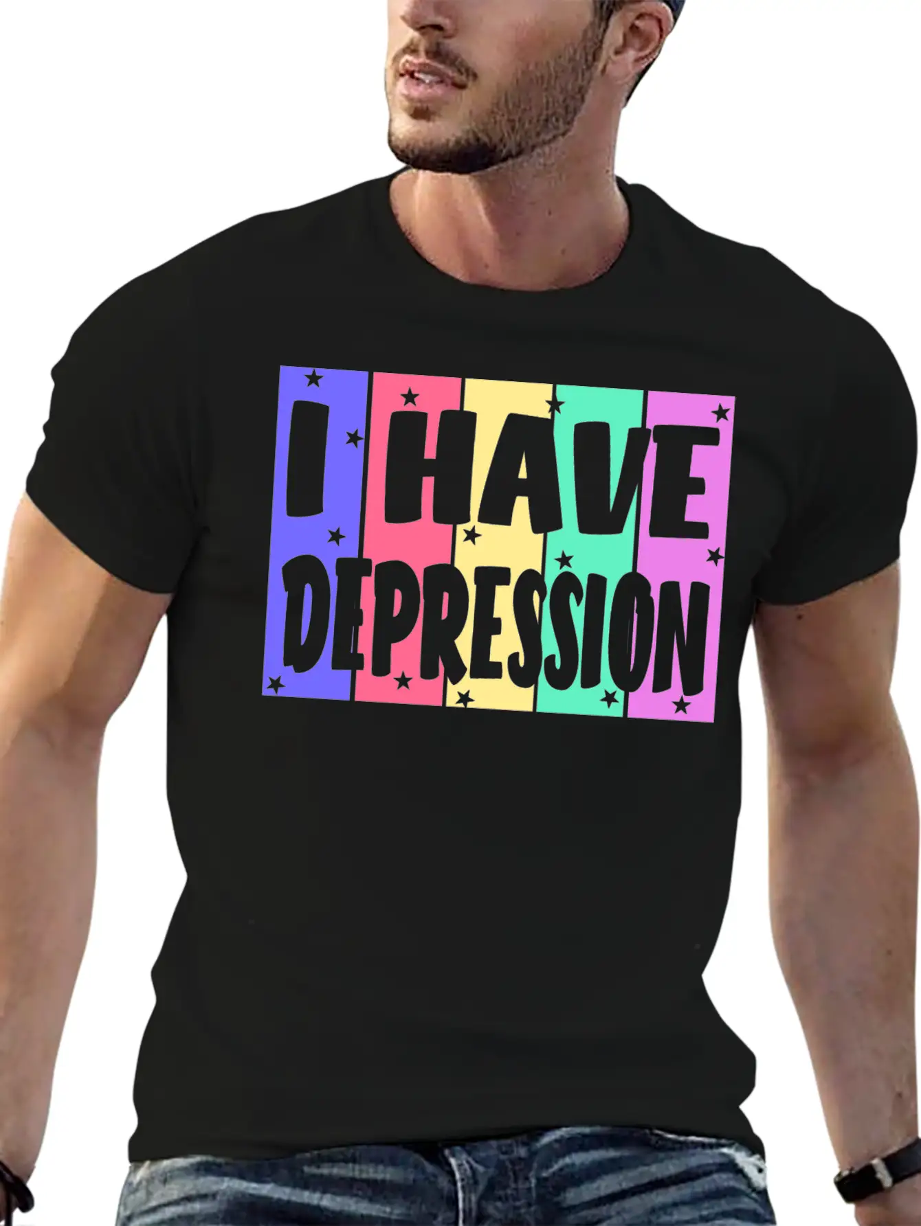 I Have Depression Basic Graphic T-Shirt – Daily Comfort In Soft Cotton